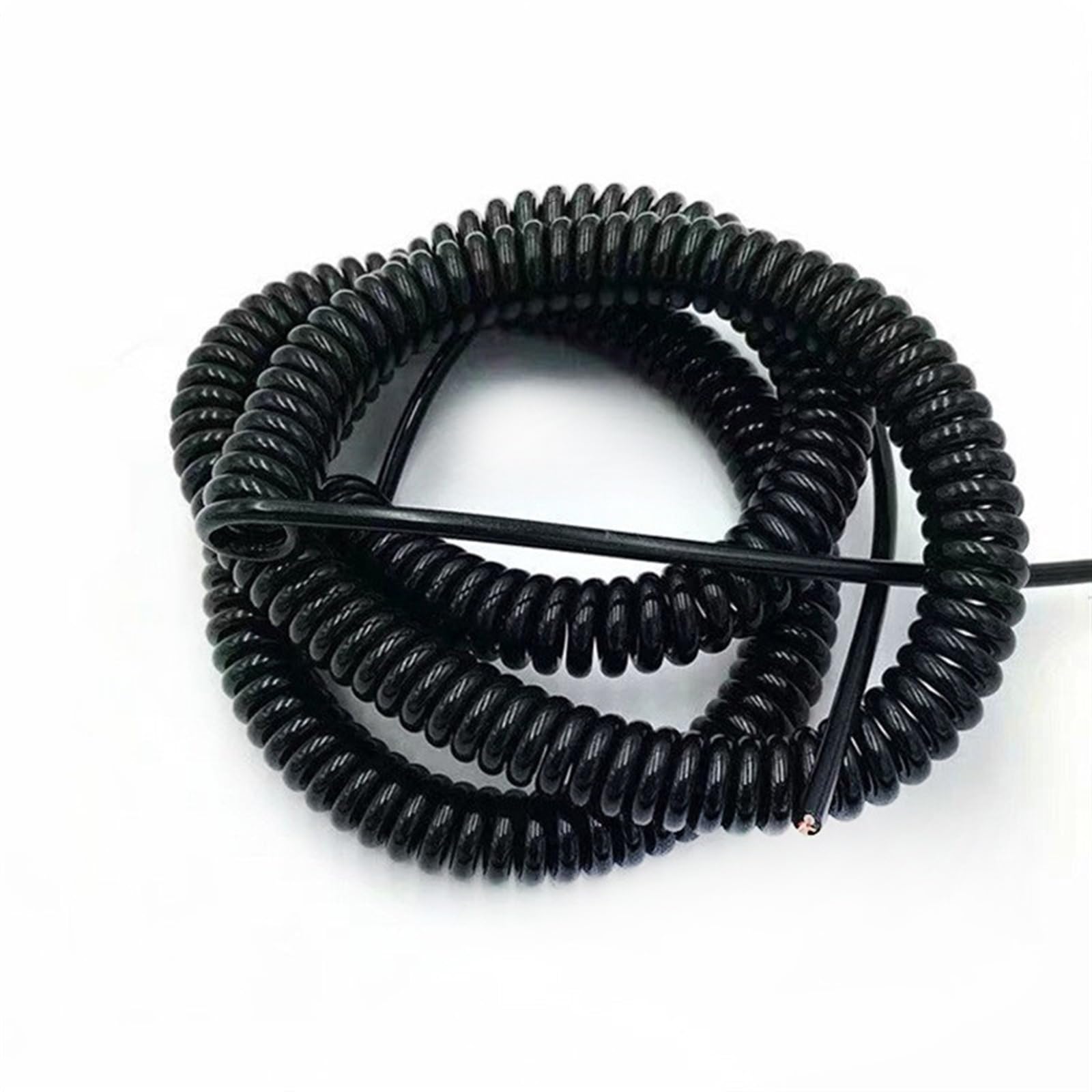 MTADSBKFP Spring Spiral Spiral Expandable Wire, 7 Core 20AWG Spiral Telescopic Wire 7.9mm OD 35mm Warp Expandable Multiple Lengths(Stretch 7 meters)