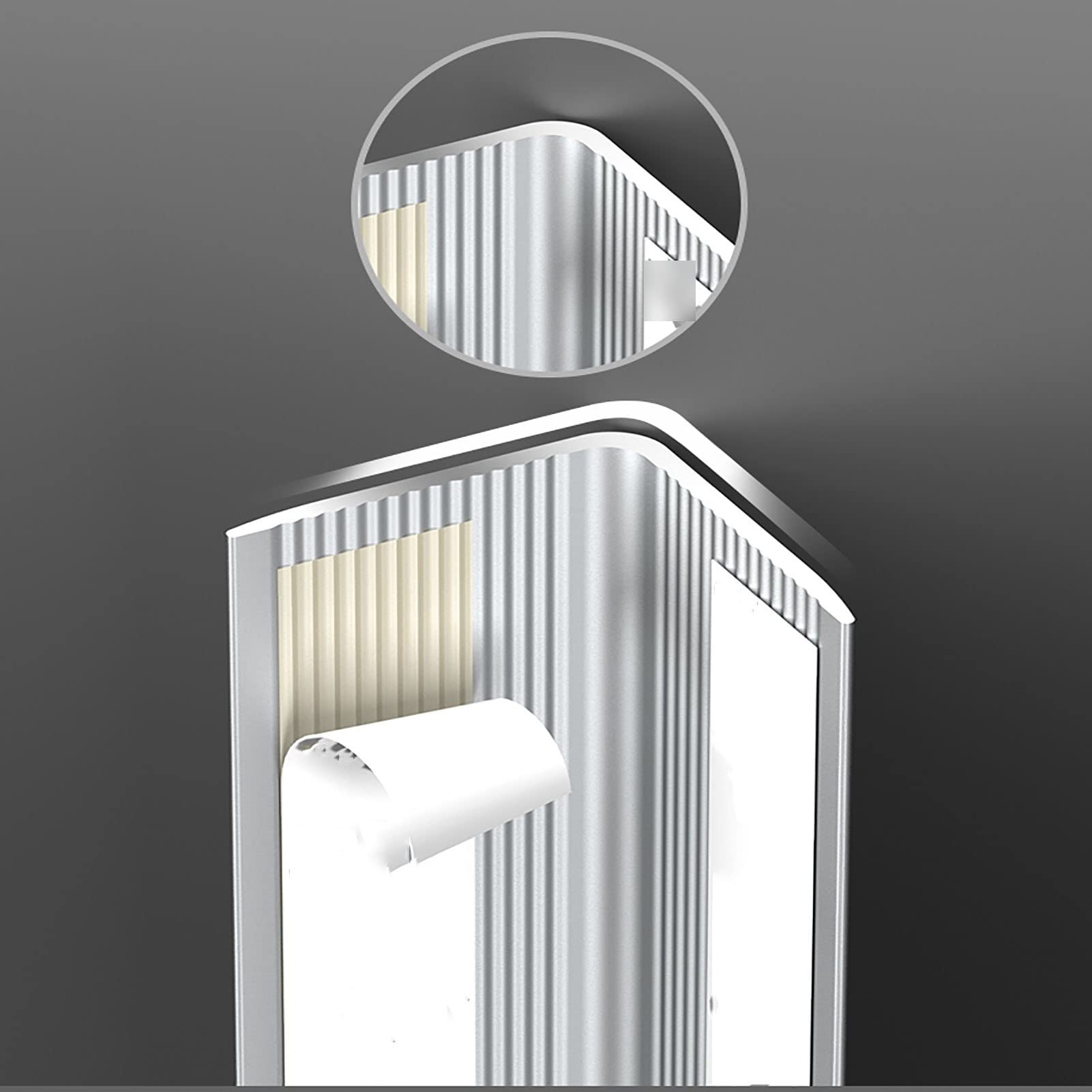 RcIdos Protezioni for Pareti da 0,8 M-2 M, Protezione for Angoli A Parete con Autoadesivo, Protezioni for Angoli Ad Angolo di 89 Gradi for Mobili A Parete (Size : W-0.6x0.6in (L-1.5M/4.9ft))