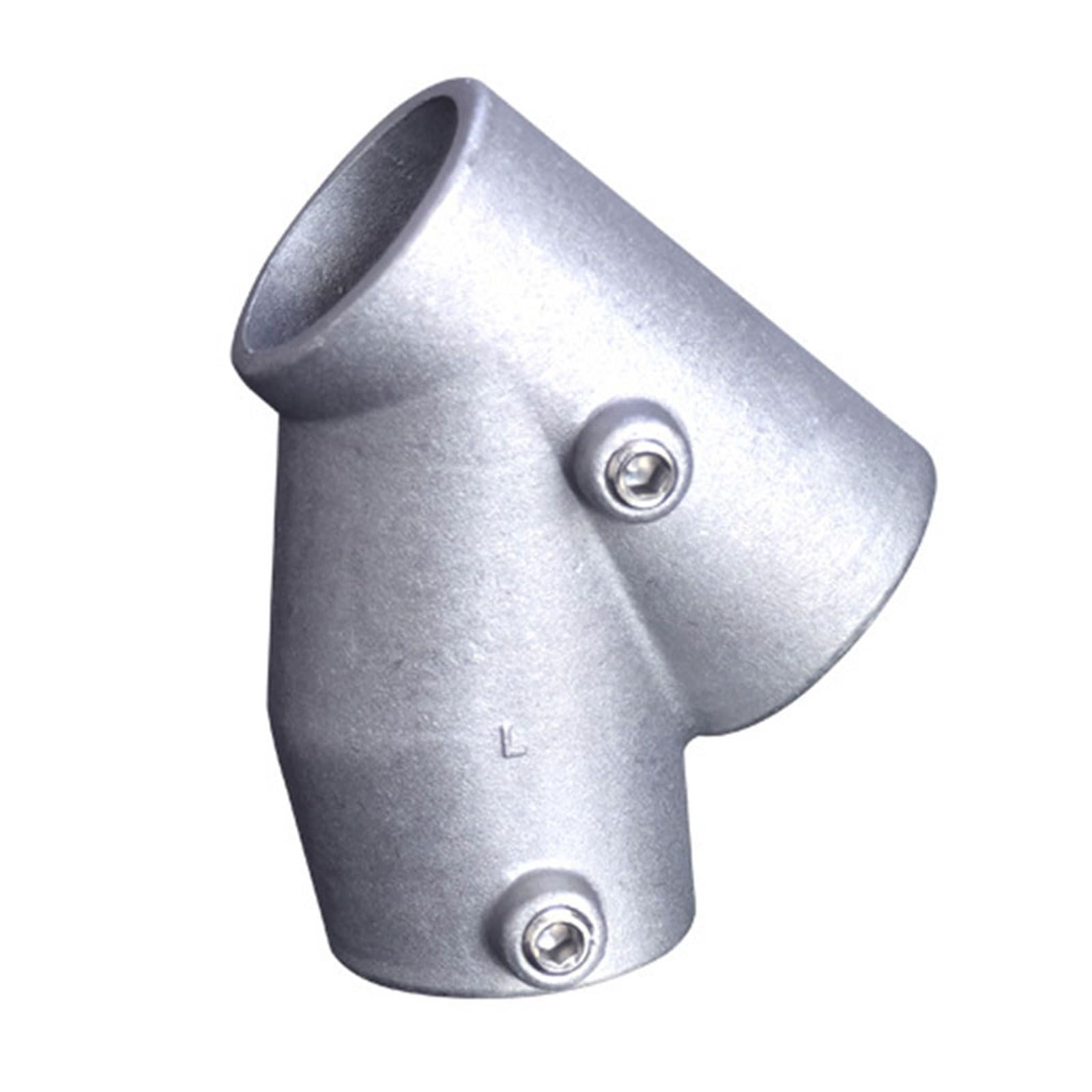 Elnwnnkc 45Degree 3Ways Aluminum Alloy Round Tube Connector Replacement Connection Fastener 3 Way Elbow Pipe Fitting Fixed Joint Enduring Round Tube Connector