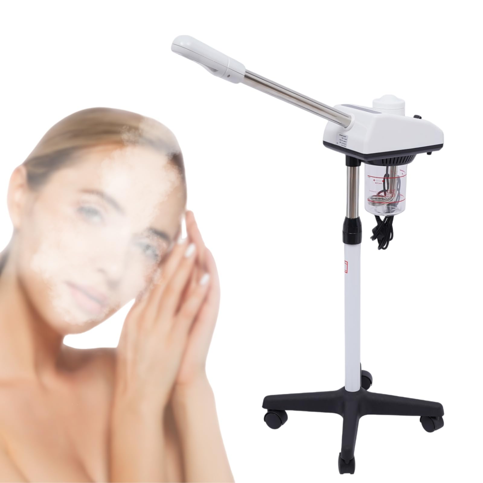 UE, vaporizzatore per il viso, vaporizzatore per il viso, multifunzione con ugello girevole a 180 gradi e funzione di timer, per salone e casa