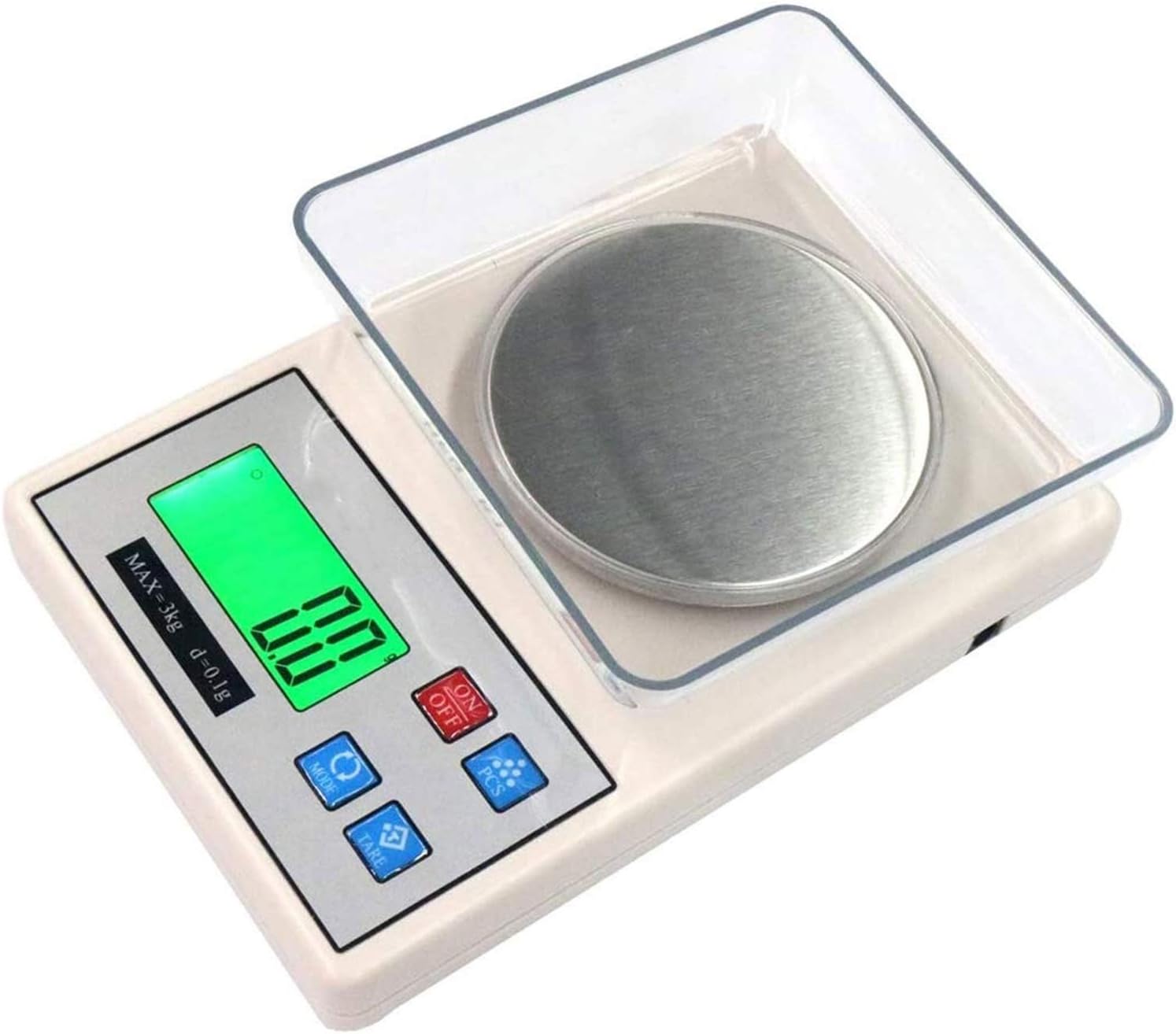 0.1 g Food Kitchen Gram Scale with Bowl, Accurate Measuring Tools in Ounces and Pounds for Baking, Cooking, Packages and Weight Loss