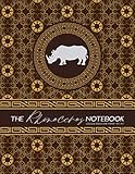 The Rhinoceros Notebook - College Ruled Line Paper: Rhino Spirit Animal Notebook for Kids and Adults - Head Up Stay Strong