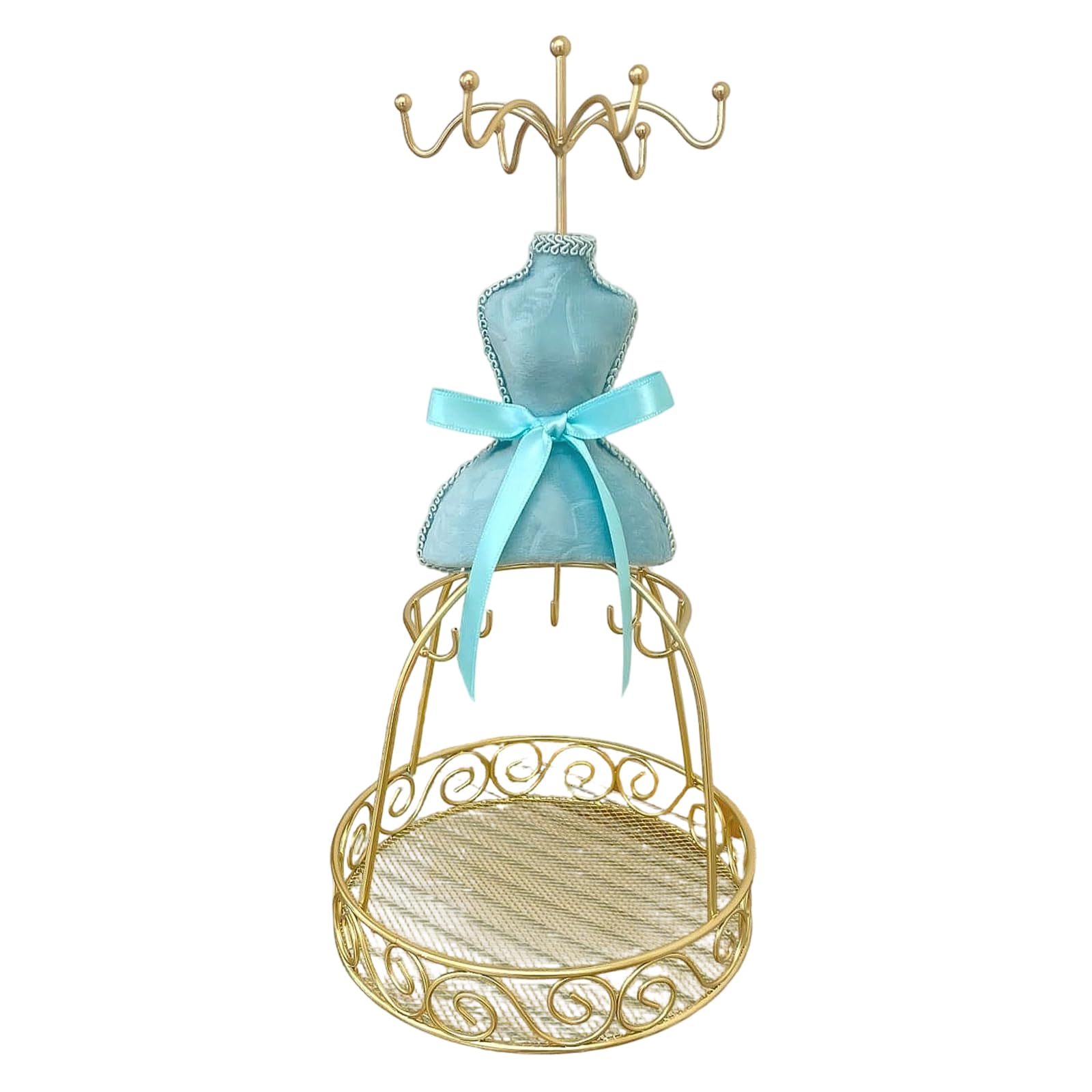 Kalttoy Jewelry Holder with Reinforced Metal Structure for Necklace Earring Display in Boutique Event Jewelry Display Stand