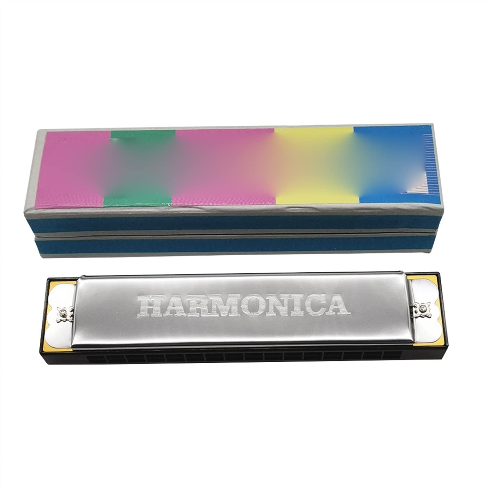 10-Loch/16-Loch/20-Loch Polyphone Mundharmonika C-Taste Diatonisches Tremolo Anfänger-Mundharmonikas Mundharmonika Set (Color : 16 Hole)