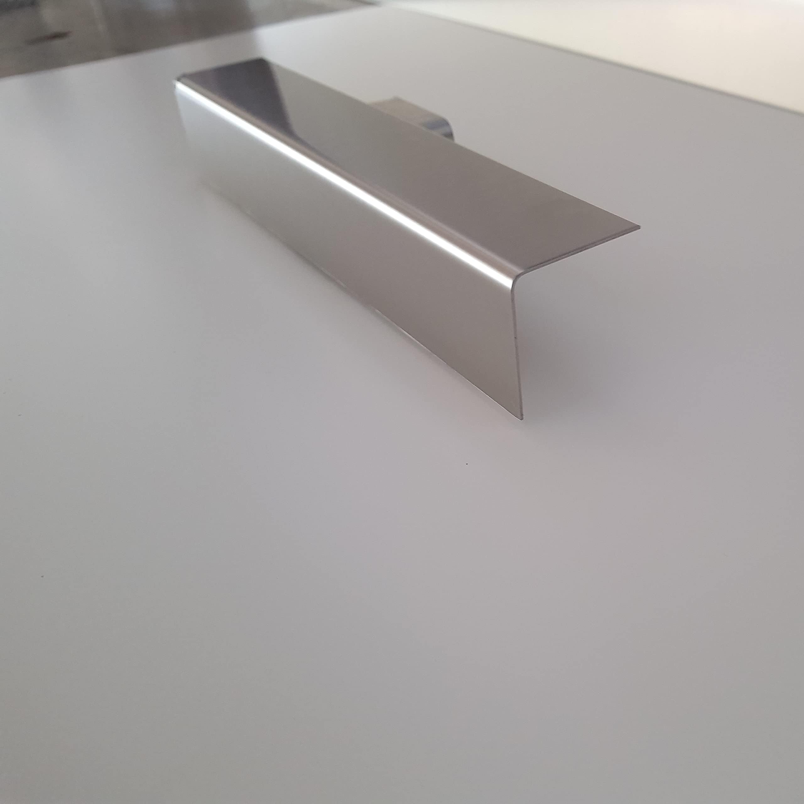 Lot 5 Cornières d'angle Inox Brossé - épaisseur 1 mm - Longueur 150 cm (3 cm x 3 cm)