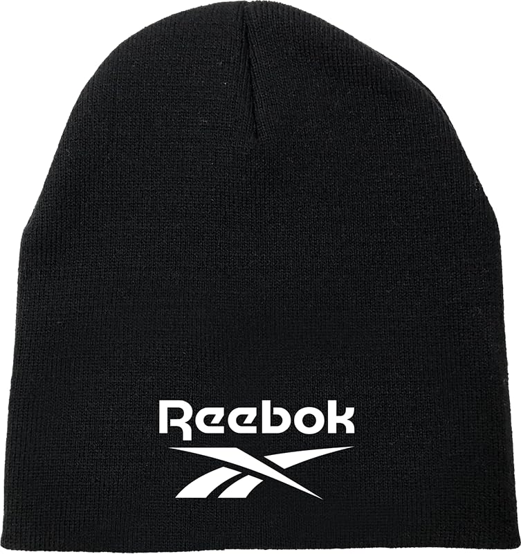 Reebok Unisex Beanie Black with White Logo (one Size) - RBBEANIE