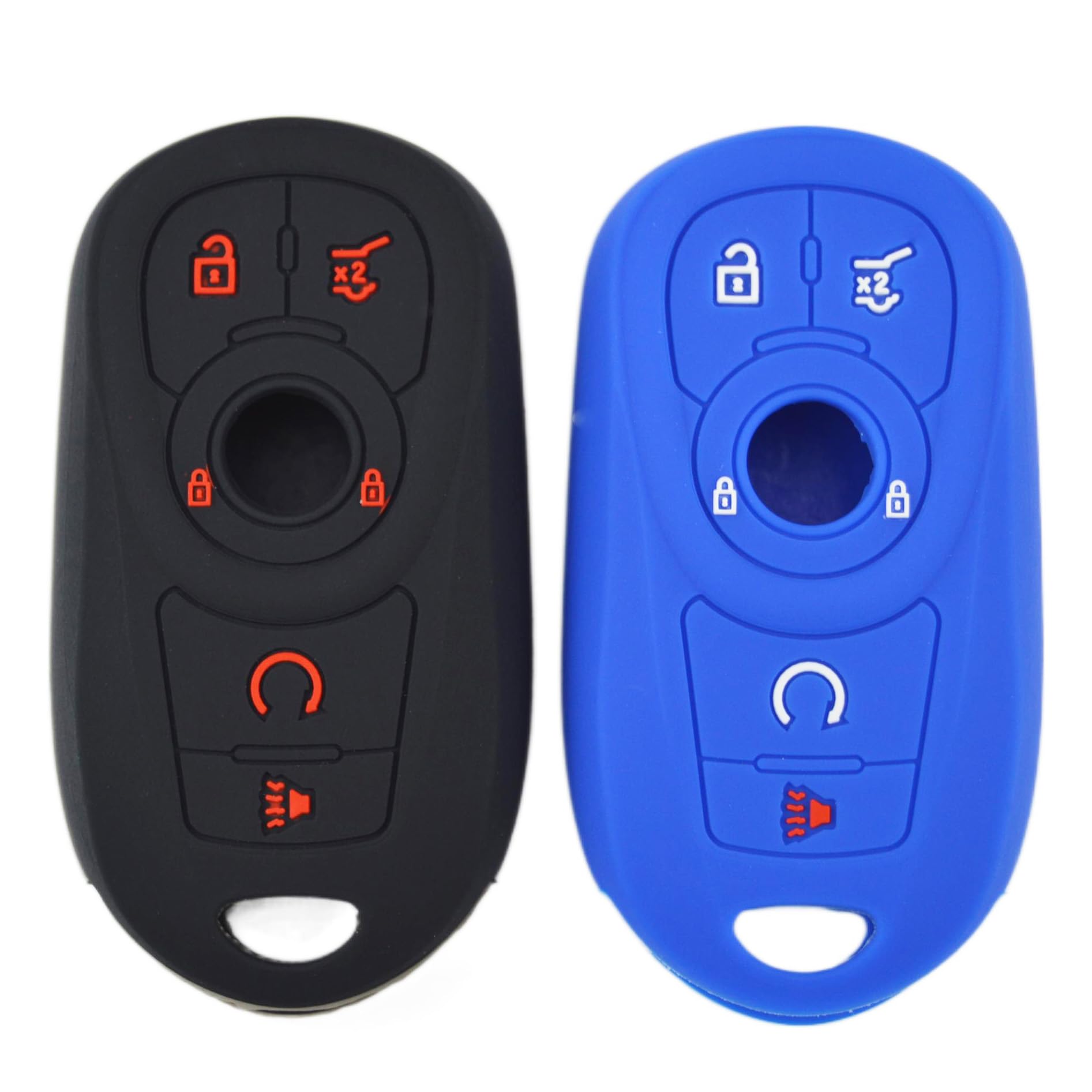 Silicone 6 Buttons Key Fob Cover Case Protector for Buick Encore Envista Envision Enclave Lacrosse Regal Tourx