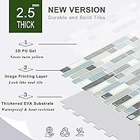 Vista 7 de STICKGOO Azulejos Adhesivos de Diseño Más Grueso para Despegar y Pegar, 12"×12" Protector contra Salpicaduras para Cocina, Azulejos Autoadhesivos