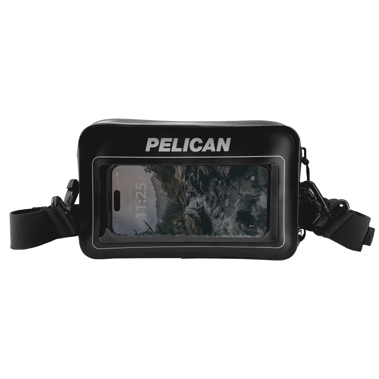 Pelican Marine IP68 Sac étanche 5 L – Sac à Dos étanche avec étui pour téléphone Portable – Accessoires de Bateau et Kayak – Essentiels pour Le Camping, la Natation, la Plage, la pêche, Le Rafting
