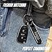 JULOPO 1PCS Car Keychain compatible with ST excellent carbon fiber texture Keychain detachable key rings