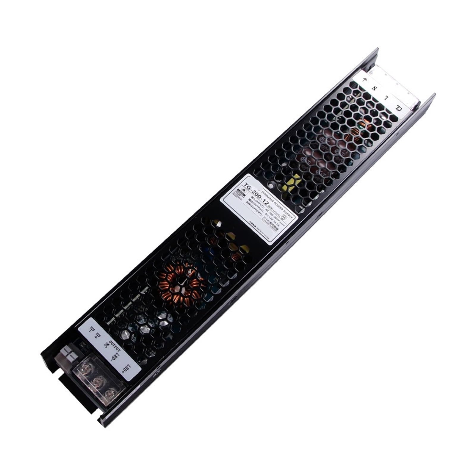 FCARUMIQP TG-200-12 200W 12V 16.7A 0-10V Thyristor Dimming Switching Power Supply 1Pcs
