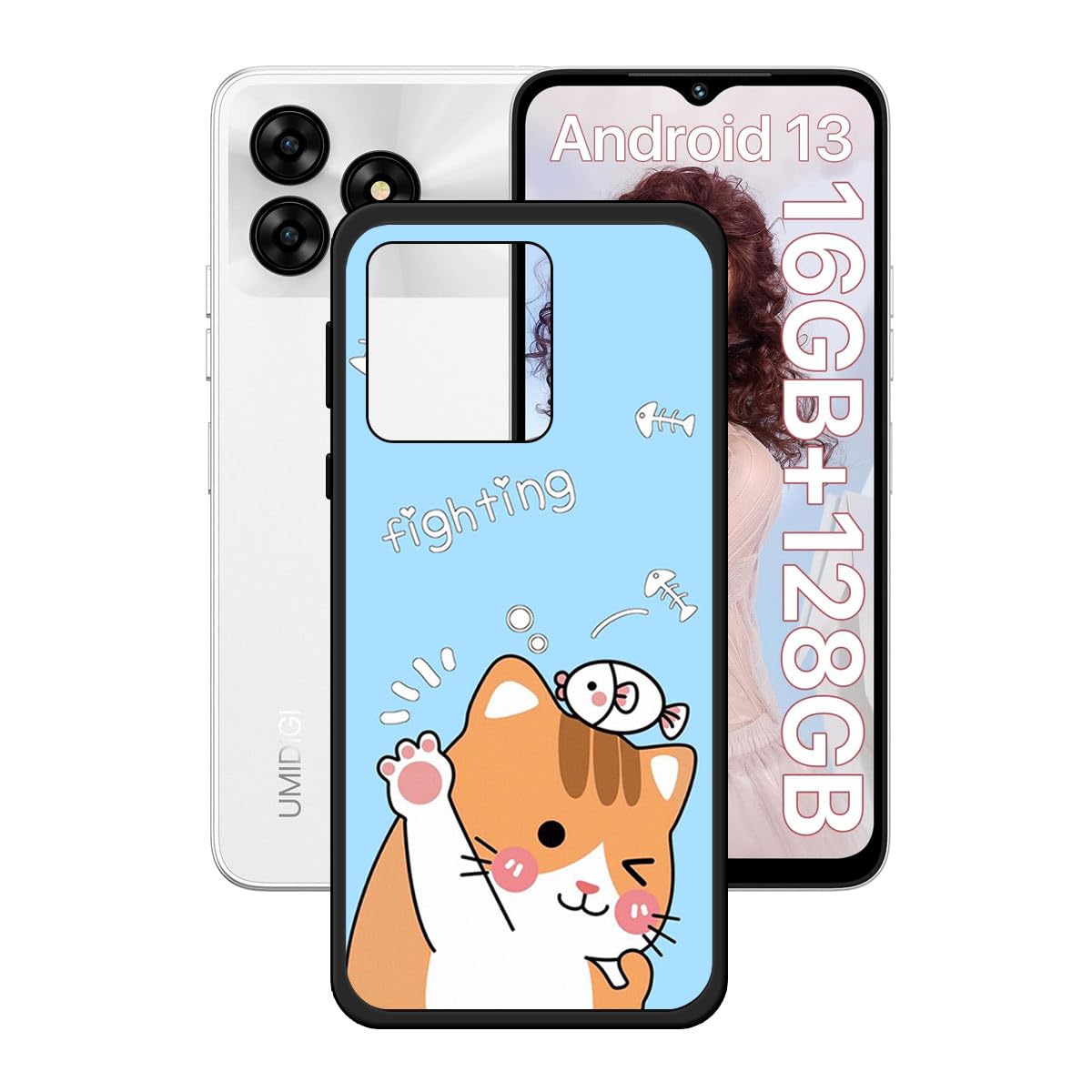 Custodia in pelle compatibile con Umidigi G5/Umidigi G5A, Vintage PU