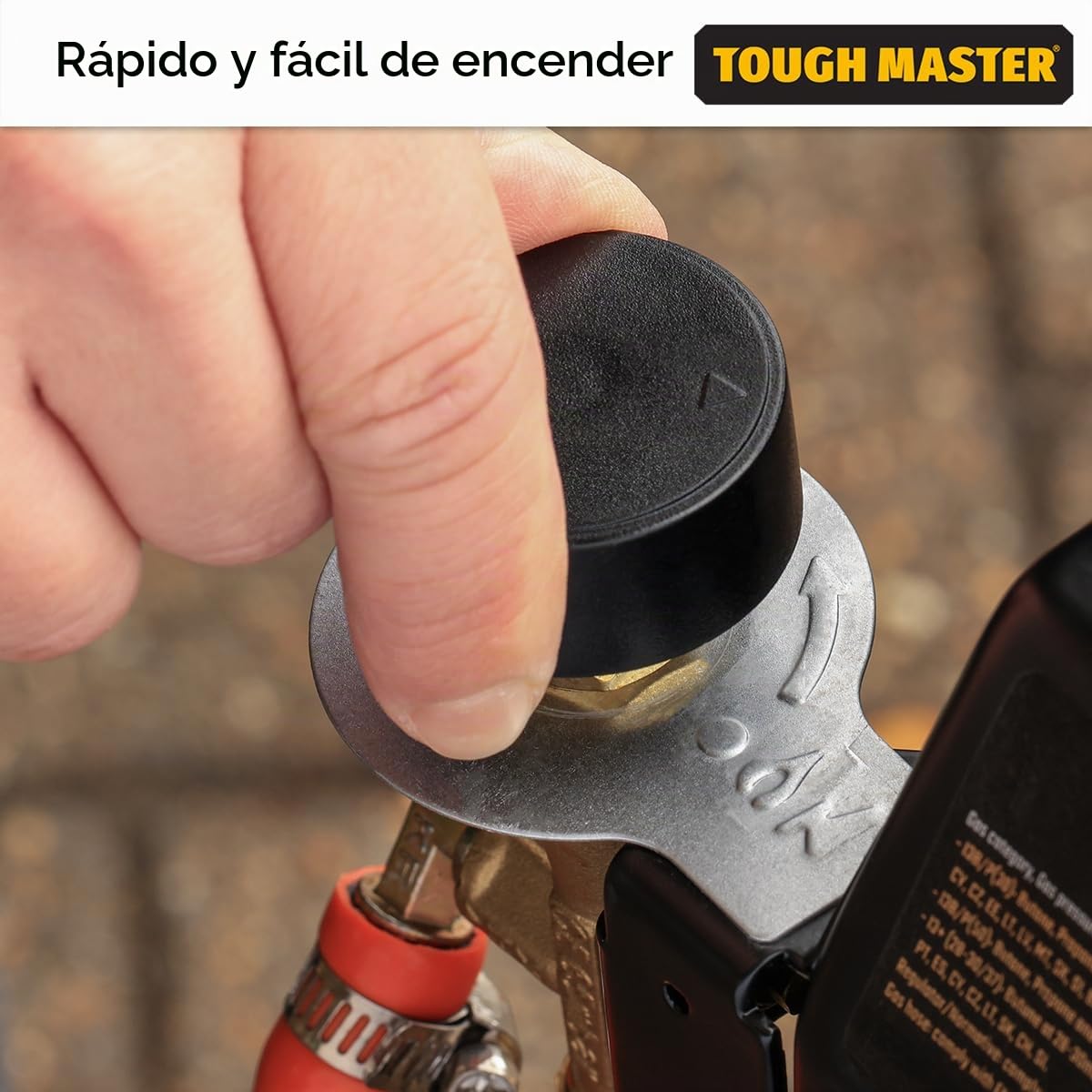 Calentador de gas portátil de 4,5 kW, calentador de gas con área de calefacción de 20 a 60 m², calefacción ajustable, manguera de 70 cm, regulador de presión de 37 mbar, calentador de espacio de