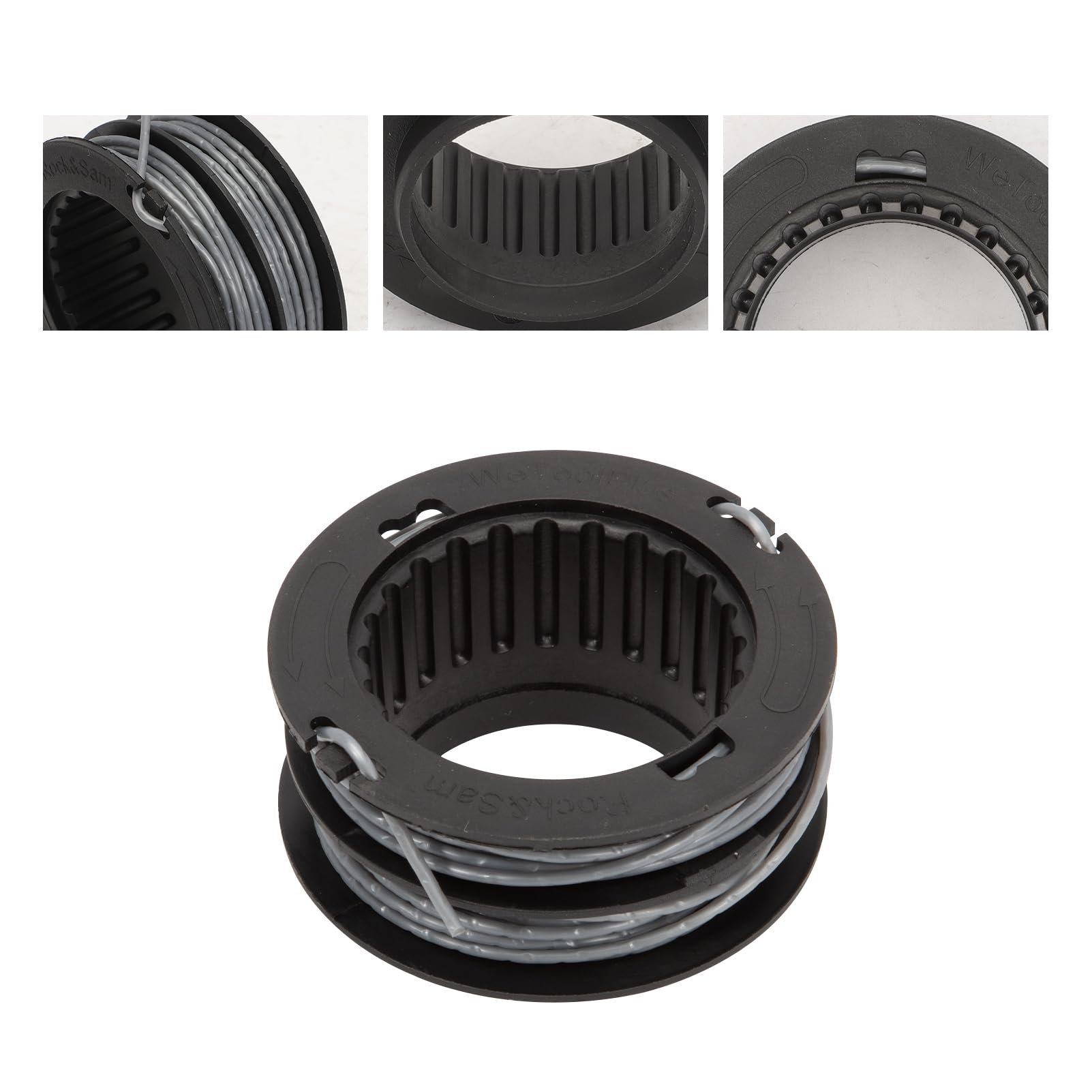 Bobine Gd40bc Gst1246 Bobine Fil Coupe-bordures Greenworks - 2mm, 4.8m, Compatible GD40BC Série Fil Debroussailleuse 2mm Renforce