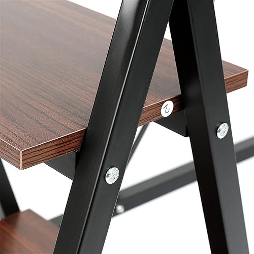 Miniatura 5 de Escritorio para computadora de estilo simple moderno para oficina en casa mesa industrial para computadora portátil con estantes de almacenamiento