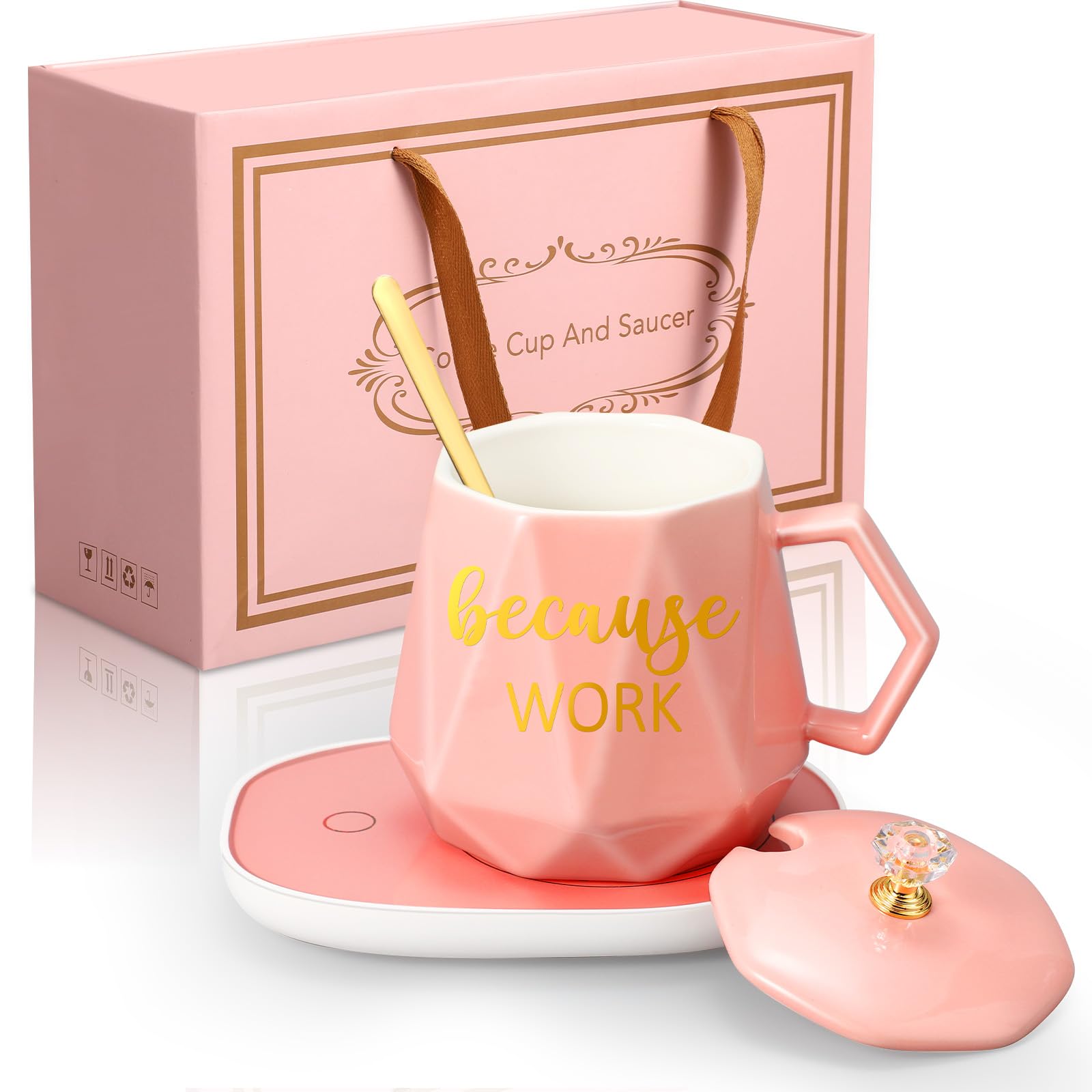 Calentador de tazas para el escritorio de mujeres Boss Lady