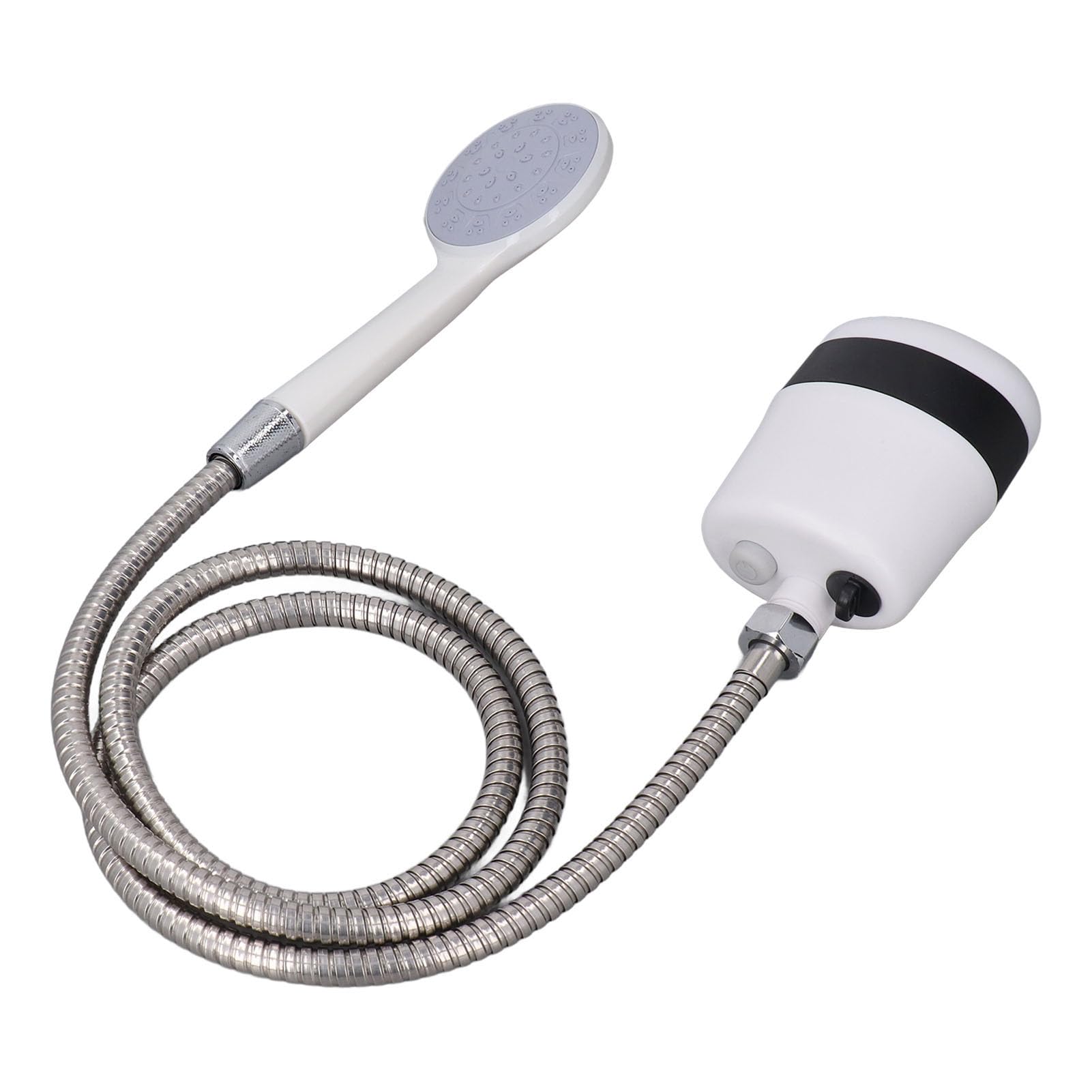 Doccia da campeggio portatile compatta ricaricabile, ricaricabile tramite USB, 2200 mAh, per viaggi, escursionismo