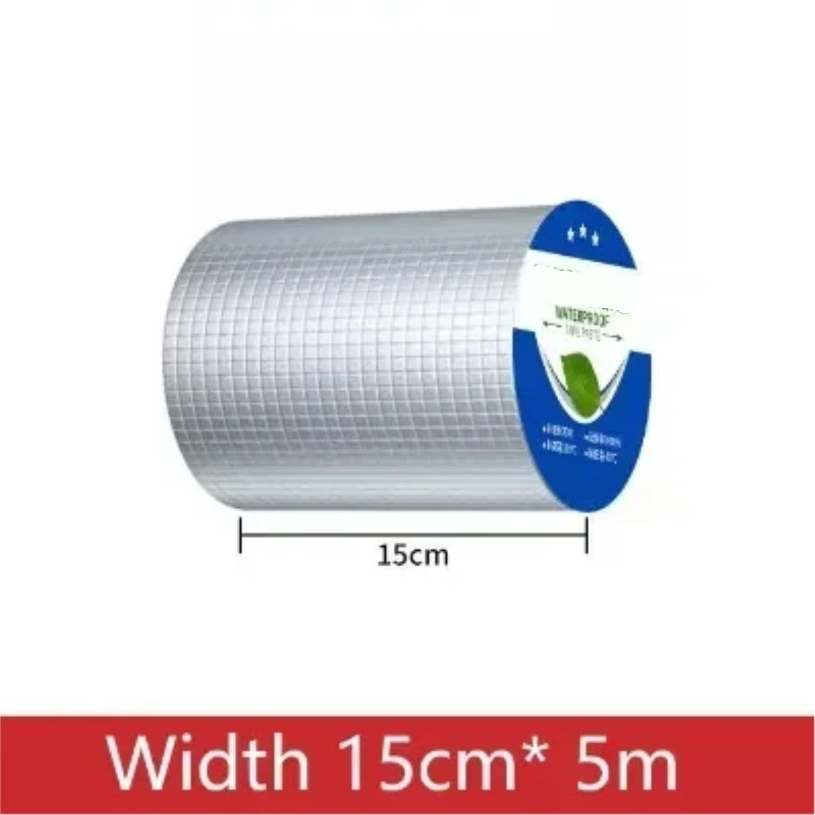 Taśma butylowo-gumowa wodoodporna 1 szt. - uszczelniacz z folii aluminiowej do dachów, okien i sprzętu zewnętrznego(15cmx5m)