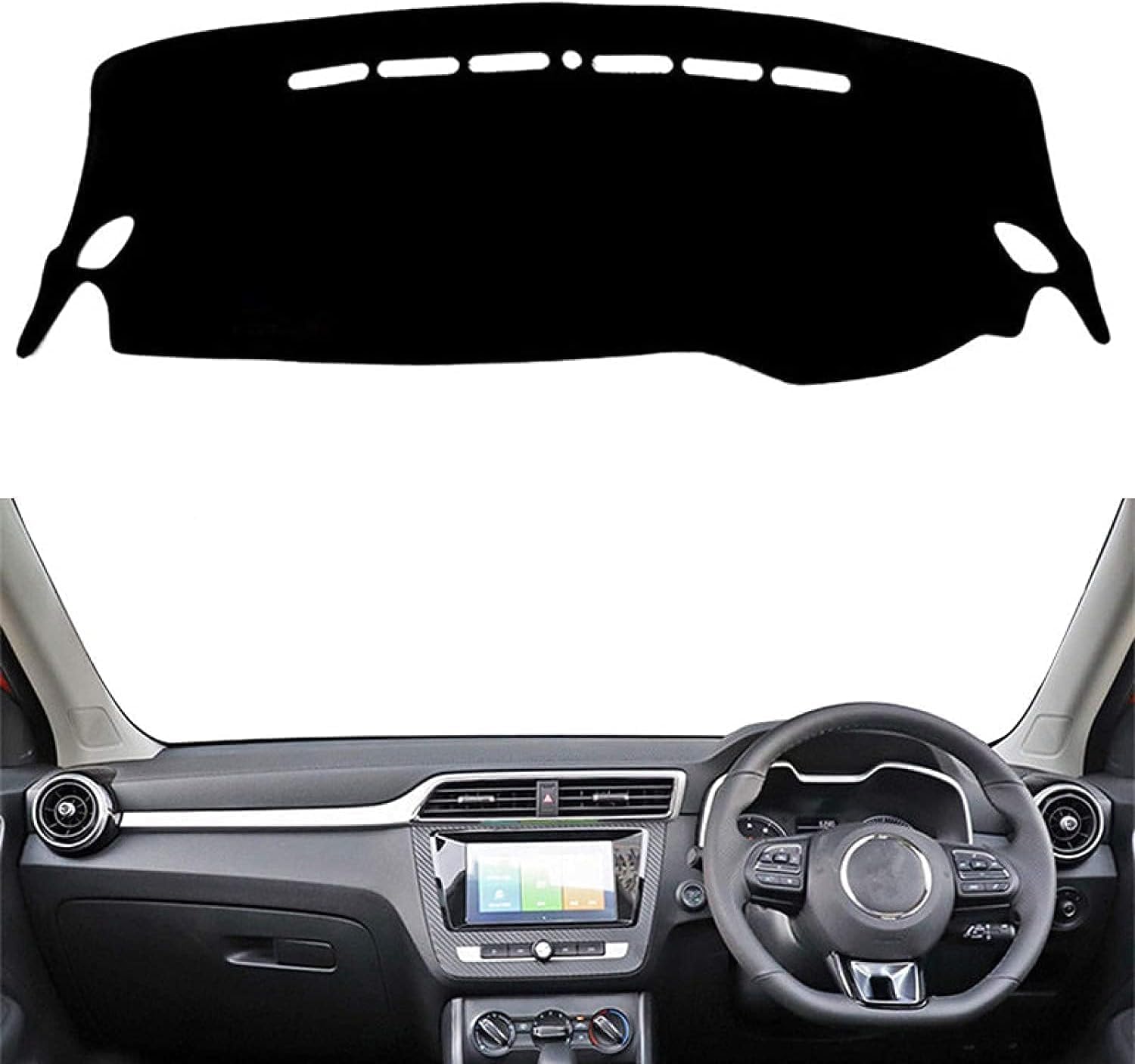 DdaiXQ Car Dashboard Mat For MG ZS EZS 2017 2018 2019, Anti Slip Anti Glare Dustproof Dashboard Cover Pad Protector Dash Cover Sunshade Dashmat