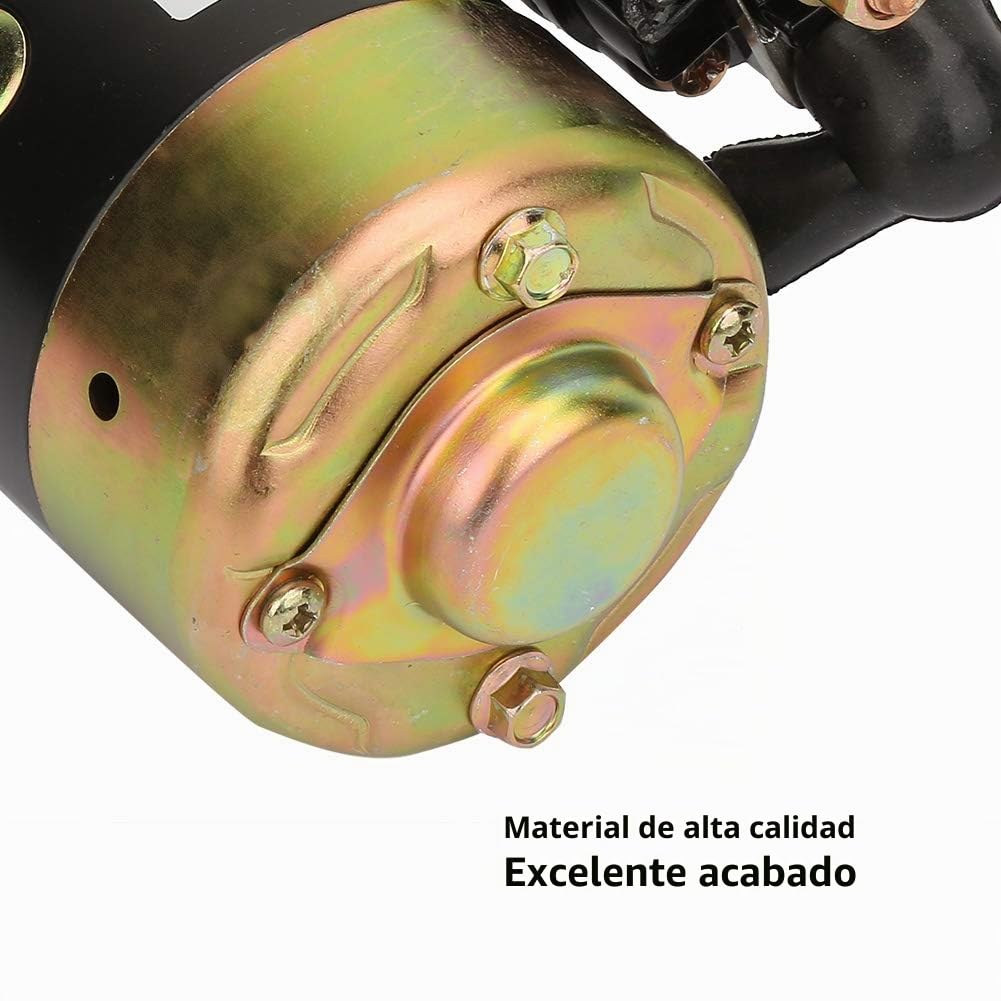 Fafeicy Motor de arranque QD114A 12V 0.8KW, 8 Dientes Motor de Arranque Eléctrico de Rotación Inversa, 26 mm Diámetro del engranaje, Para Bomba de Agua, Motor y Motor de Gasolina