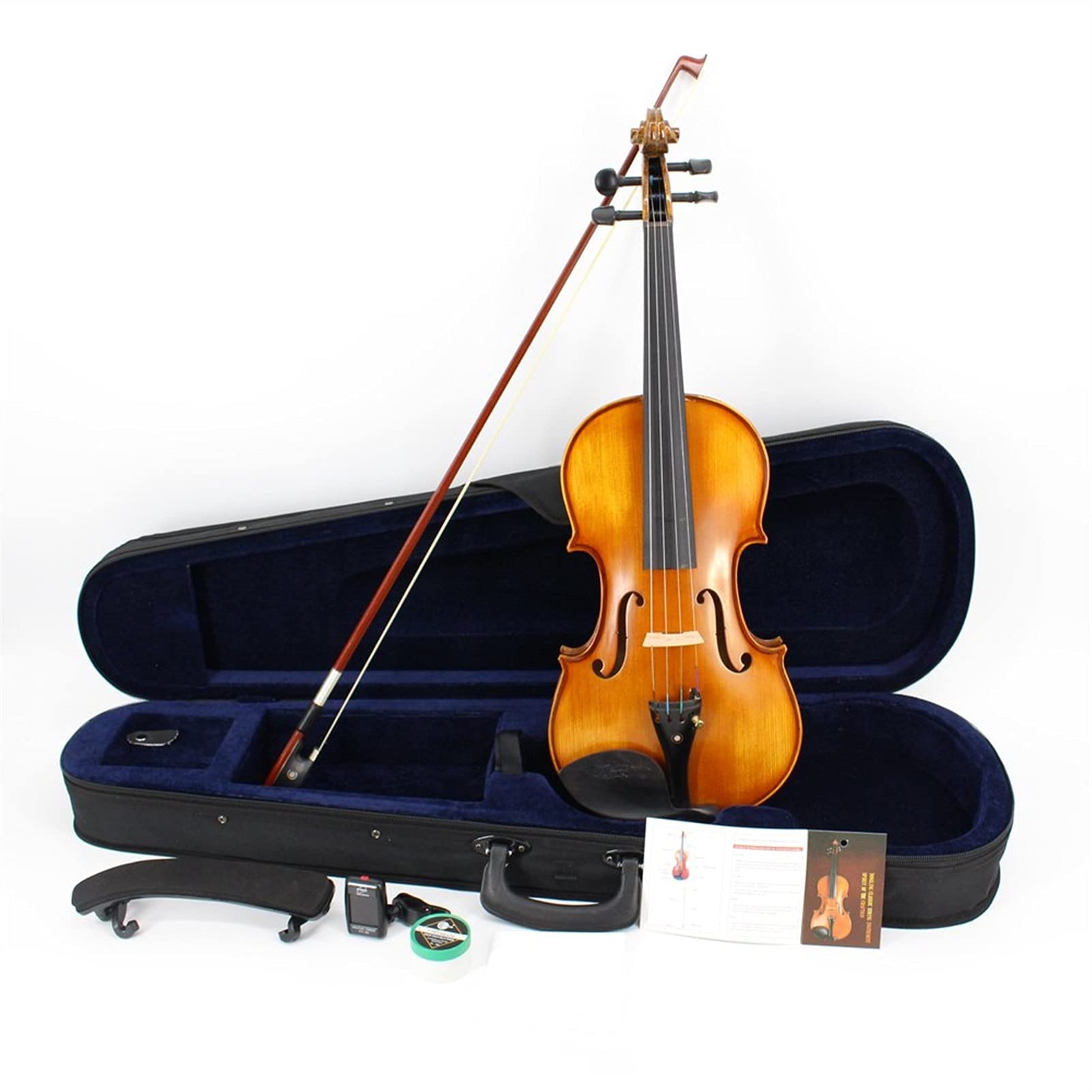 Neue Natürliche Flamme Ahorn Violine Volle Größe Handkraft Violine Saited Musical Instrument Ebony Anpassung W/Case Bogen Bogen Kolophonium Anfänger Violine Set(1/2)