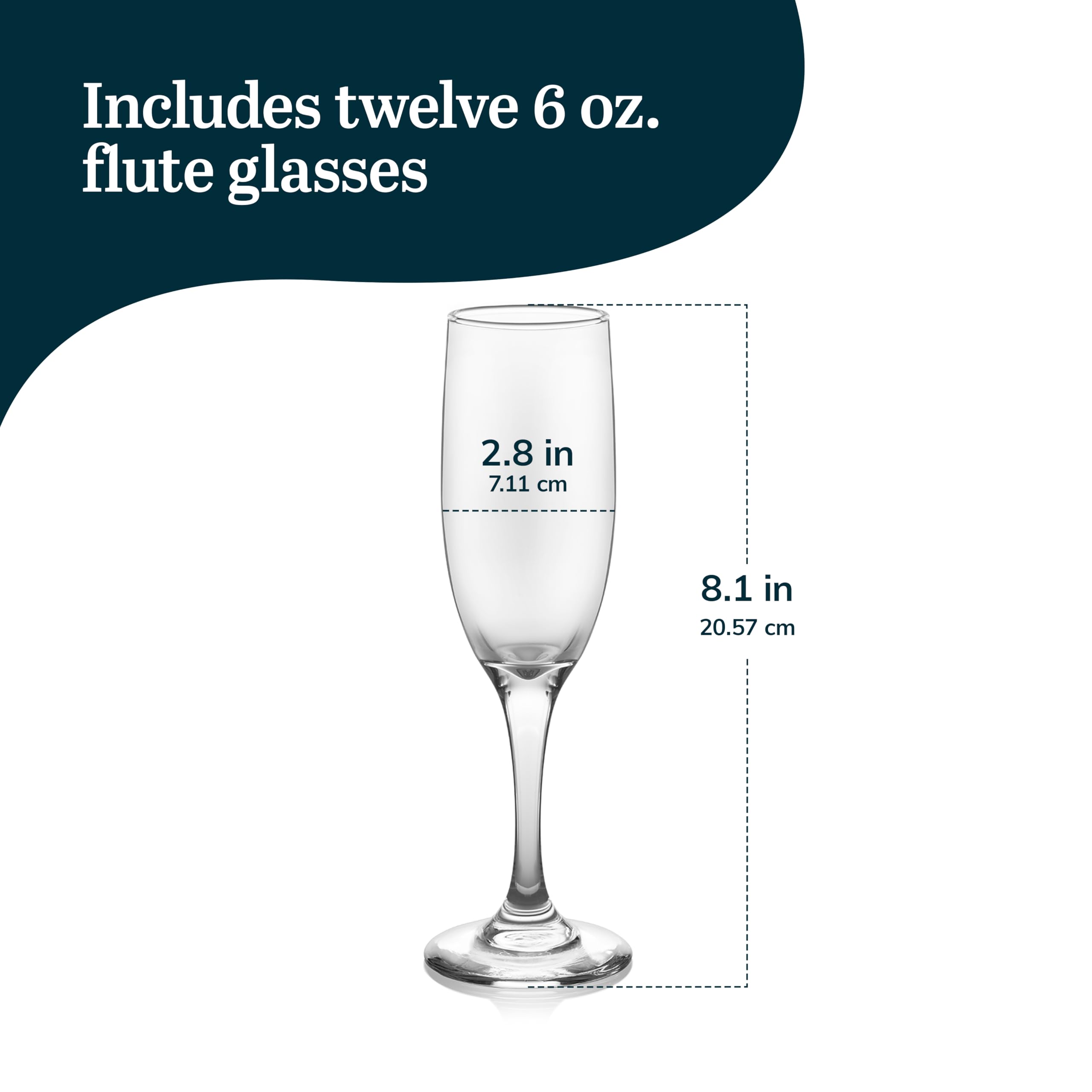 Libbey Embassy Champagne Flutes - Set of 12 -3 Libbey Embassy Champagne Flutes - Set of 12 -3