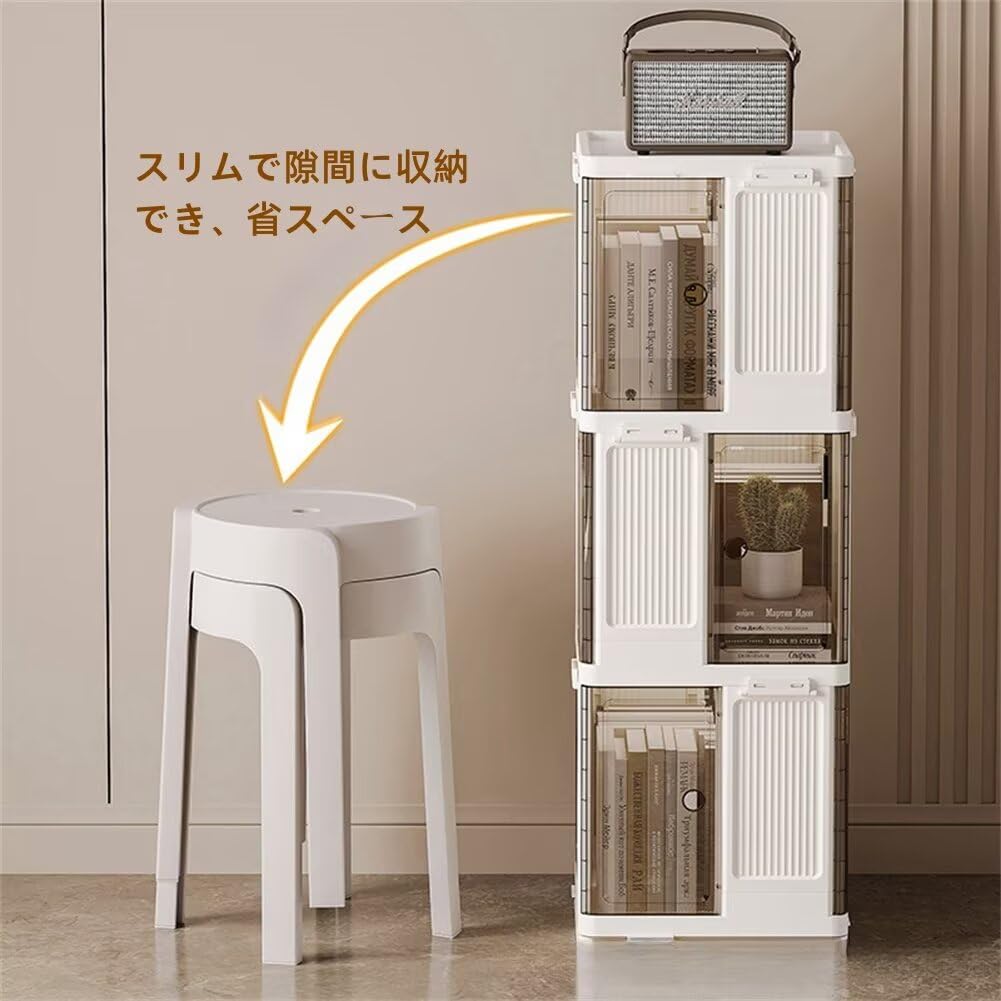 本棚 回転式本棚 大容量 漫画絵本棚 タワーラック 隙間収納 ブックシェルフ Amazon.co.jp: 本棚 回転式本棚 回転ラック コミックラック 絵本棚