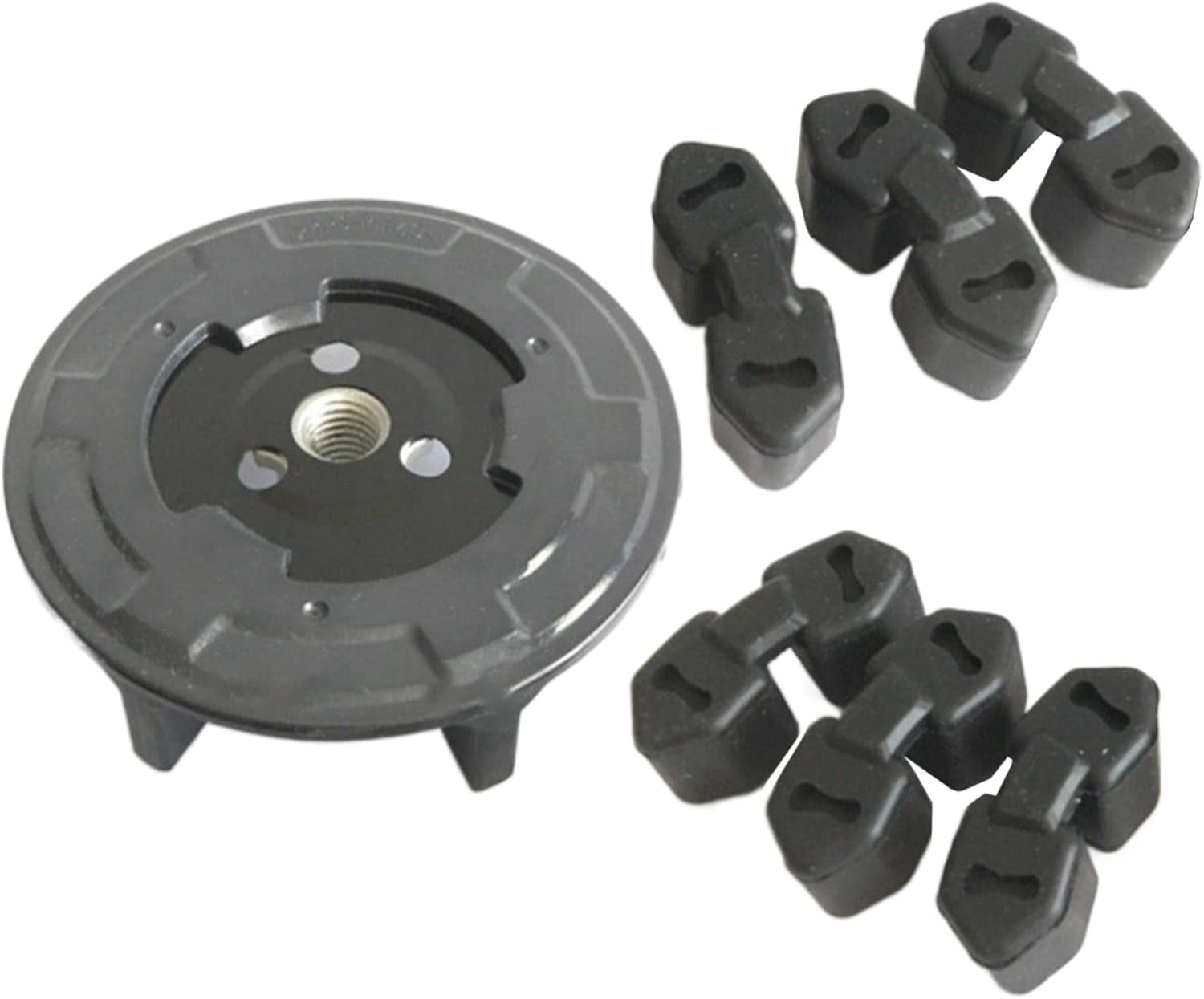 Heavy Duty Air Conditioning Compressor Clutch Hub, Replacement Accessories, Supplies Parts, Car for 6Seu17C 5C 7Seu17C 6Seu14C, Hub and Rubber