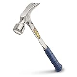 ESTWING Framing Hammer - 22 oz Long Handle Straight Rip Claw with Smooth Face & Shock Reduction Grip - E3-22S