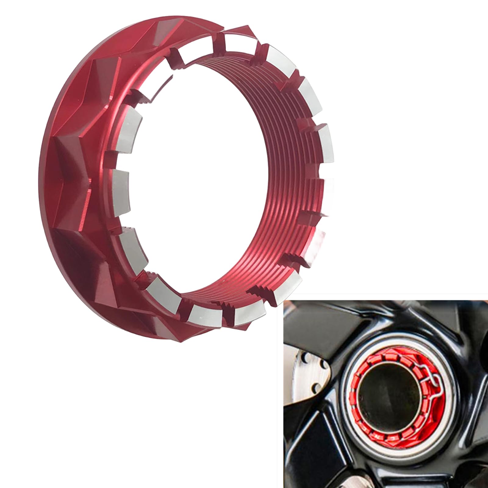 Pièce Ducati Oldbones Écrou Roue Arrière Aluminium Ducati - Pour Diavel, 1098, 1198, Multistrada - Noir, Or, Rouge Streetfighter S Accessoire