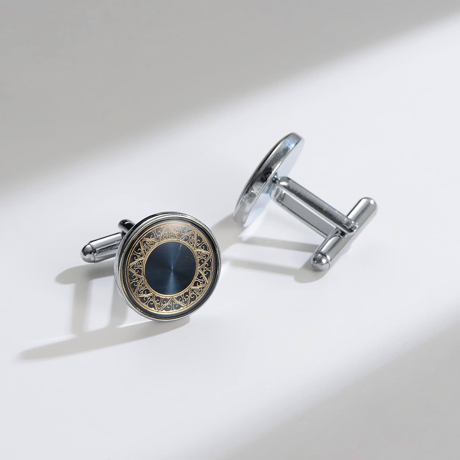 UJOY Boutons de manchette pour cravate, boutons de smoking, porte-clés pour homme avec boîte cadeau