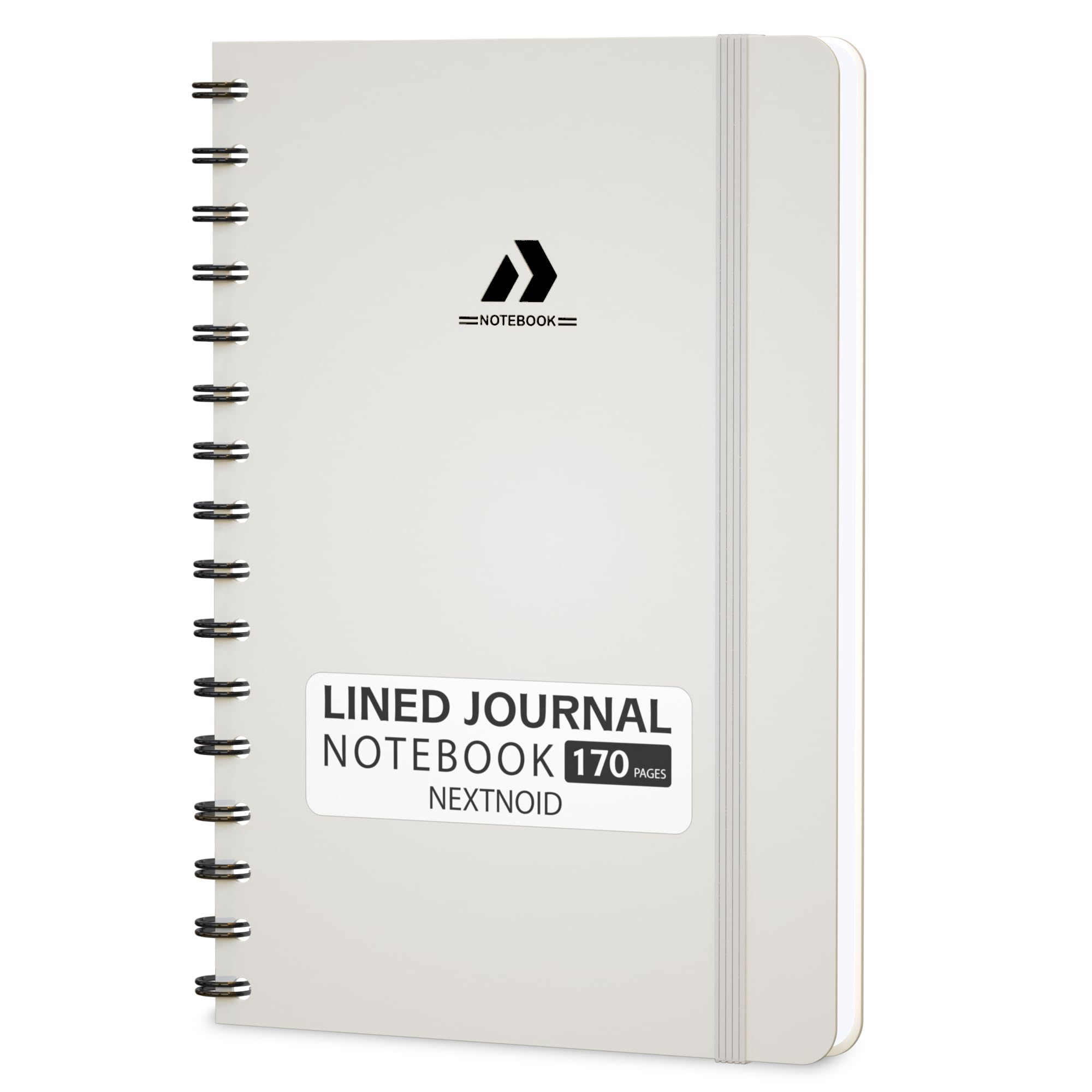 Nextnoid Lined Spiral Journal Notebook For Women & Men - Hardcover A5 Journal 170 Pages, Notebook for Work & Note Taking College Ruled Notebook -