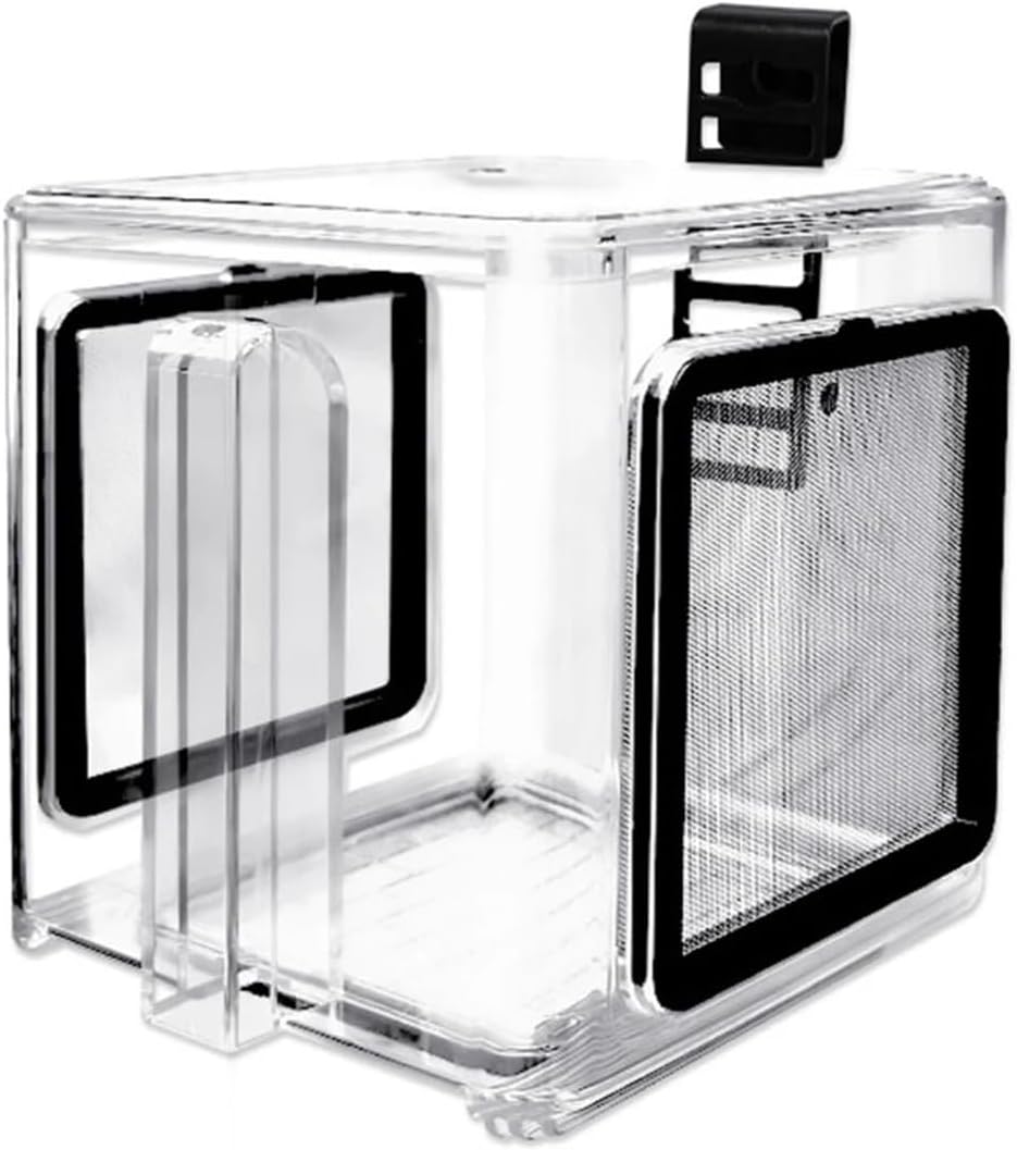 Transparent Fish Breeding Box – Spawning Room Aquarium Hatchery Incubator for Shrimp, Clownfish, and Aggressive Fish Species