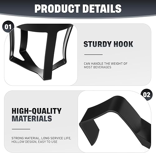 Miniatura 2 de BBTO 6 portavasos universales para automóvil, portavasos de ventana para vehículos, portátil, multifuncional, para botellas, reemplazos, accesorios