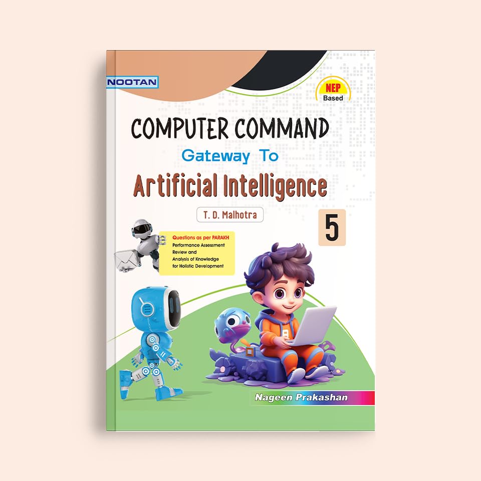 Nootan Computer Command Gateway to Artificial Intelligence Text Book for Class 5 Academic Year 2025-26 Nageen Prakashan - T.D MALHOTRA