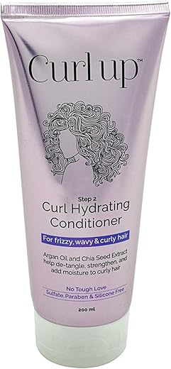 Curl Up Curl Hydrating Silicone Free Conditioner – For Frizzy, Wavy & Curly Hair – No Sulphate And Paraben – 200 ml