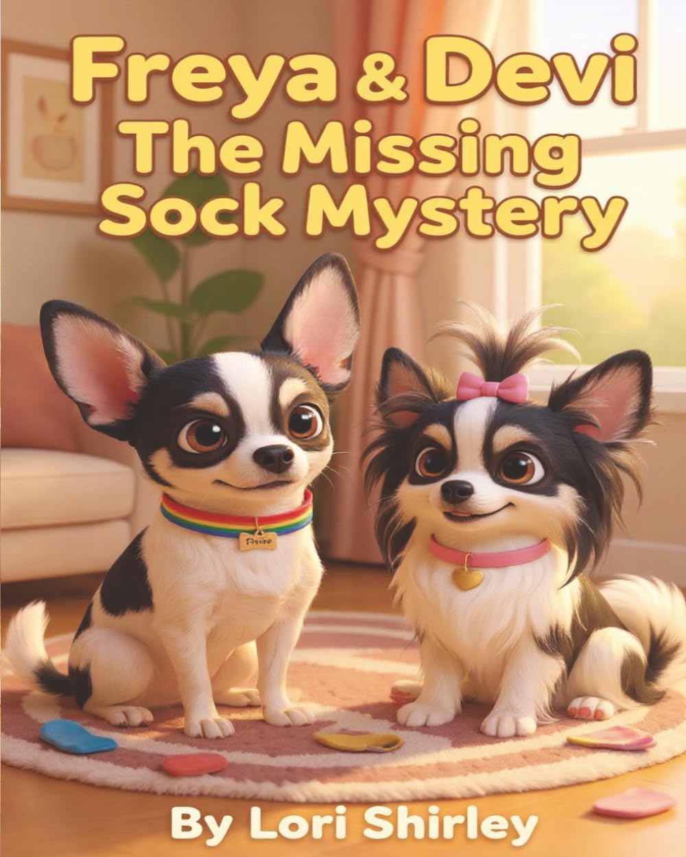 Freya & Devi: The Missing Socks Mystery: A Fun and Cozy Children’s Mystery About Missing Socks, Curious Dogs, and Tiny Detectives Solving a Playful Household Adventure for Kids Ages 3–8