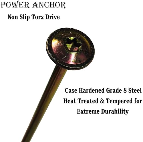 Miniatura 3 de Keyfit Tools Power Anchor (8 unidades) - Taladro de césped sintético artificial con bordes de paisaje, en anclajes, curvas, gira extremos y donde el