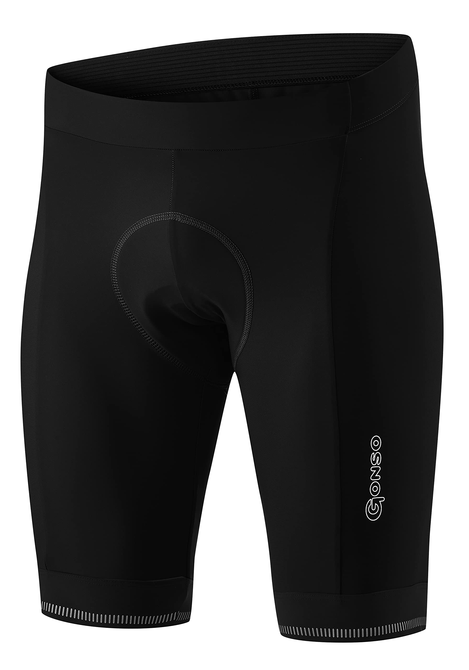 Gonso Sitivo M, Kurze Herren Fahrradhose, Mit Sitivo Comfort Sitzpolster, Hohe Bewegungselastizität und Antirutsch-Silikon-Beingummi, Enganliegende Passform