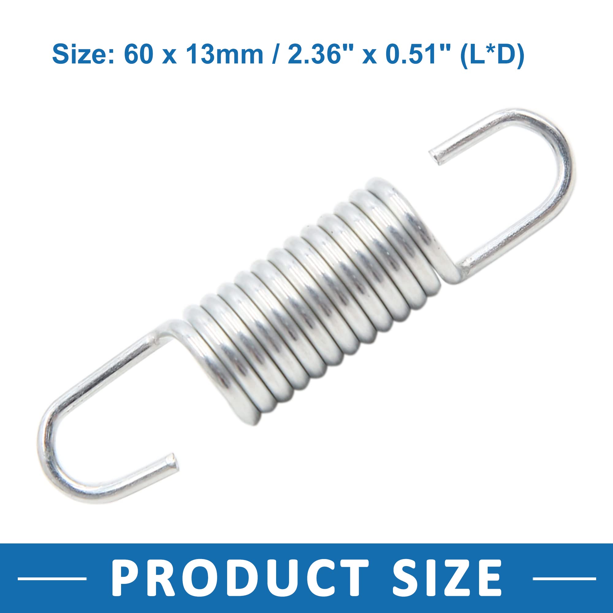 A ABSOPRO Freno Pedale Ritorno Molla 6cm per Moto Set 2