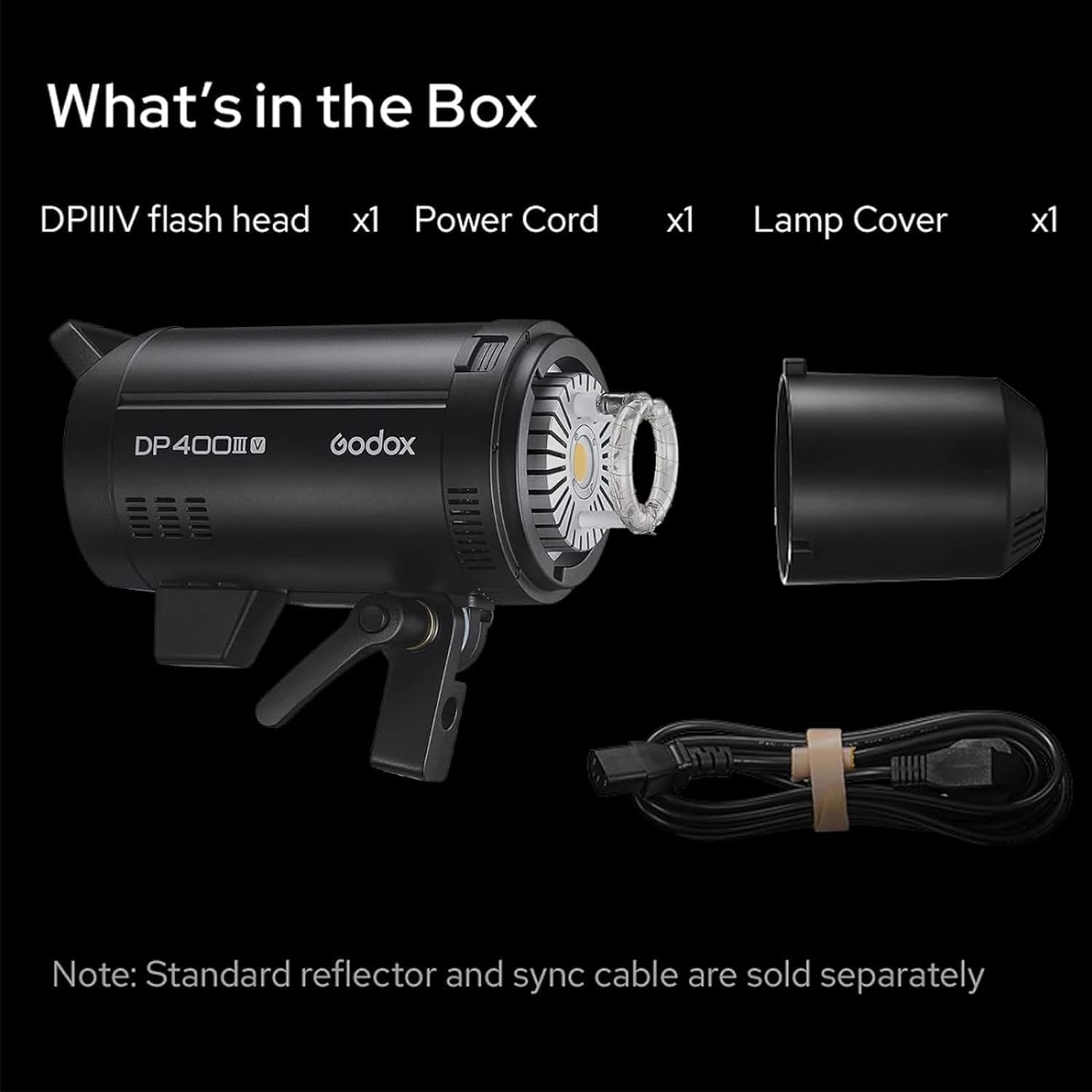 Godox DP400III-V DP400III V Studio Flash, Monoluci 400W 2.4G Wireless X System Monoluce Monolight Strobe con attacco Bowens per Matrimonio Ritratto Fotografia