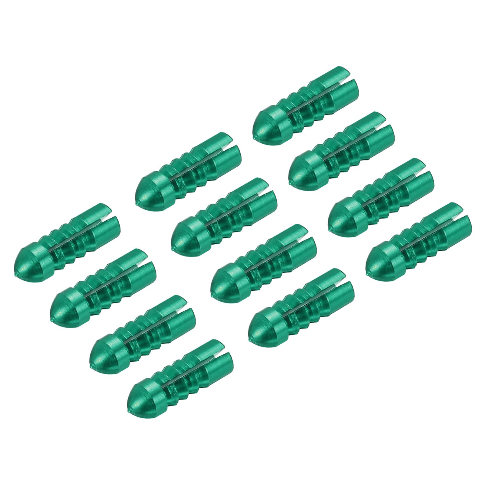 PATIKIL Dart Flight Protectors, 12 Pack Aluminum Alloy Dart Wing Savers Fixed 90 Degrees Wing Corrector for Steel & Plastic Flights, Green
