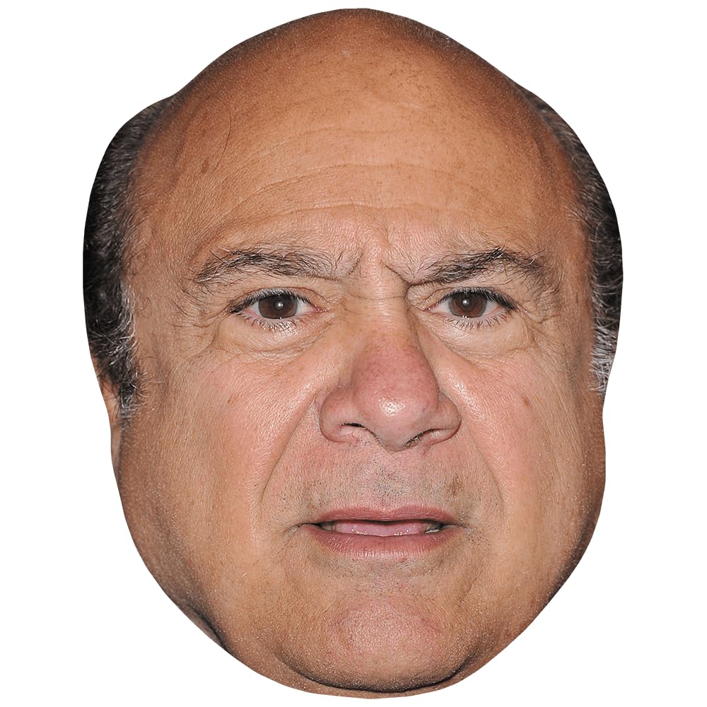 Danny DeVito (Frown) Celebrity Mask, Flat Card Face, Fancy Dress Mask