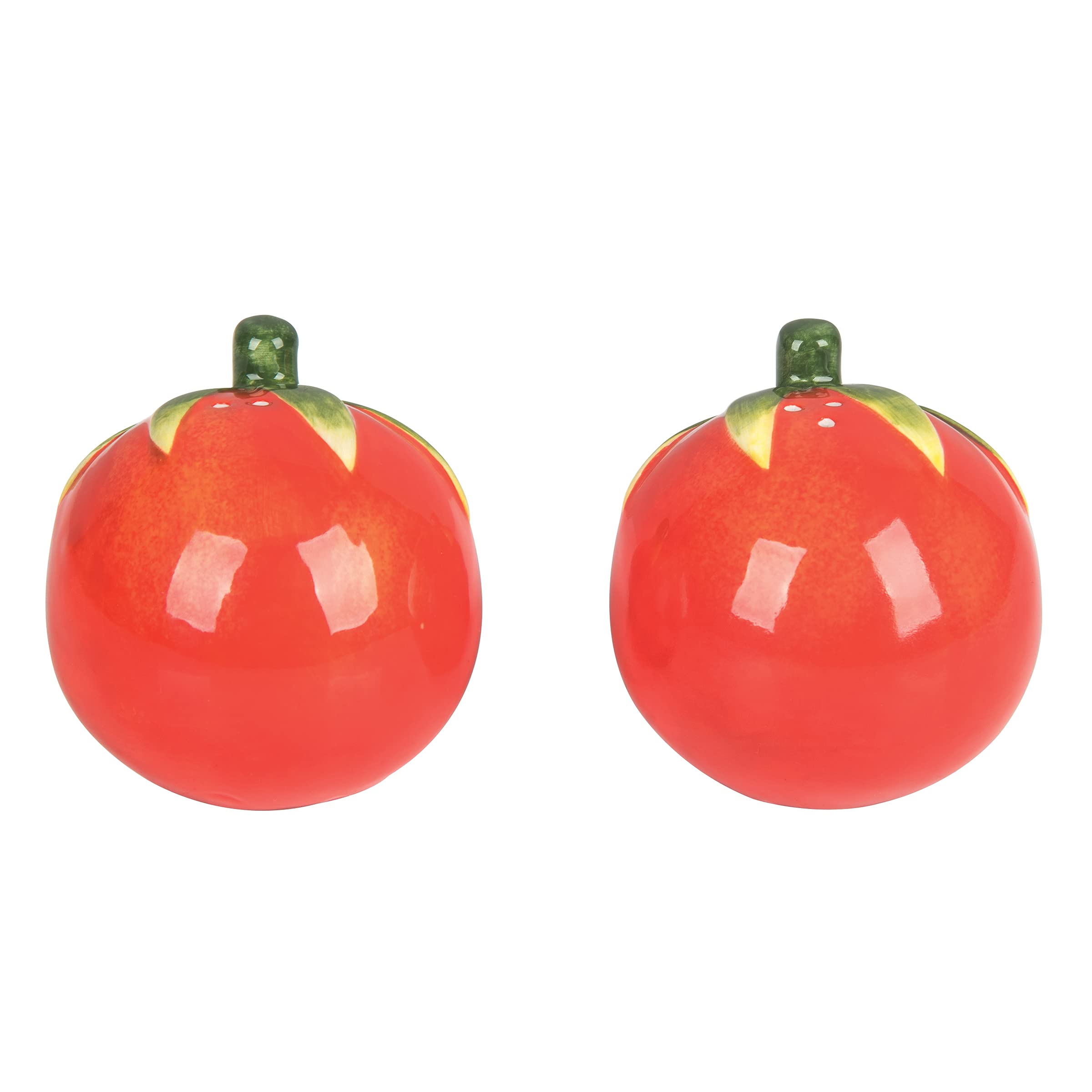 C&F Home Tomato Salt & Pepper Shakers Set Of 2 Red