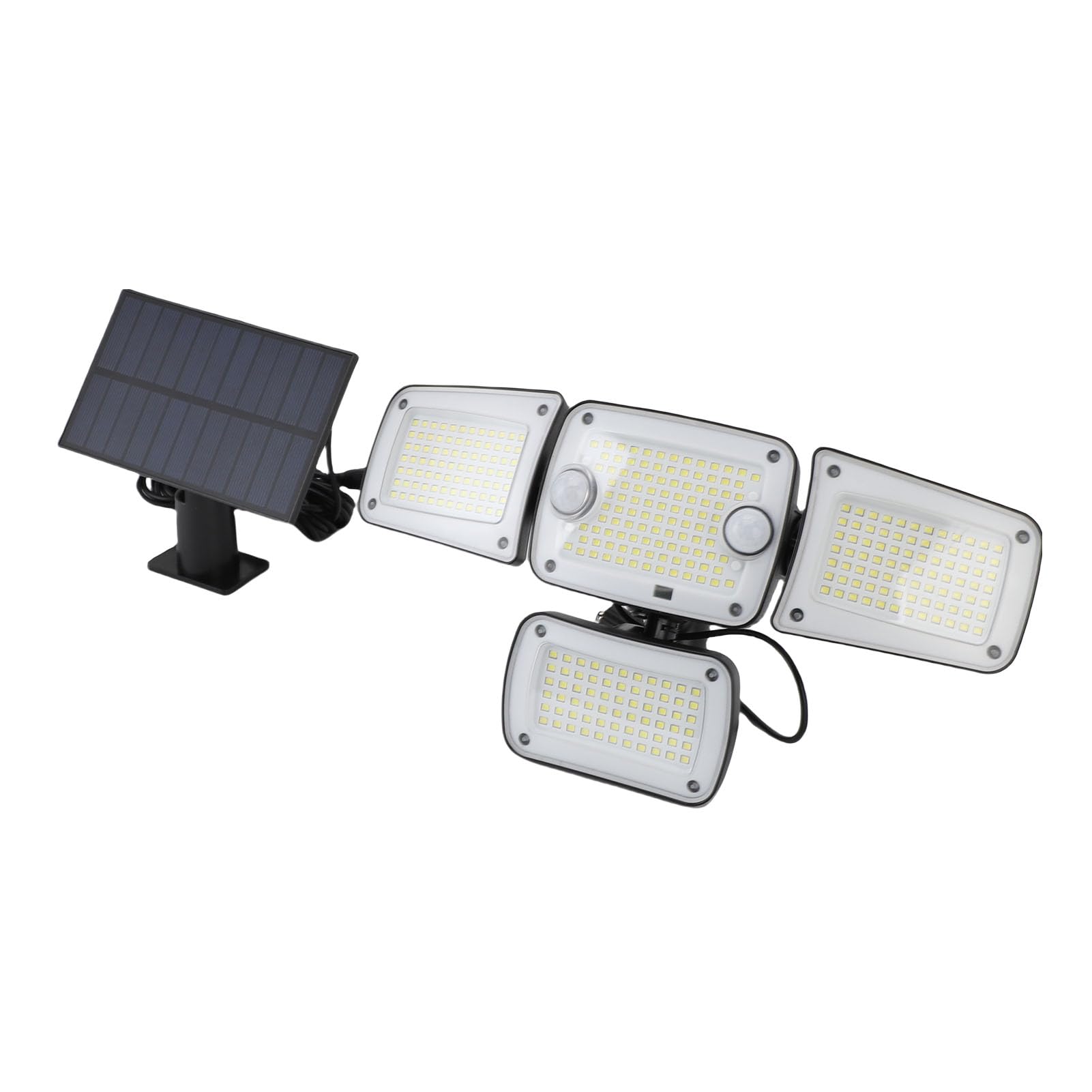 Naroote Luce Solare da Esterno, 4 Teste Regolabili, 270 Angolo Ampio con