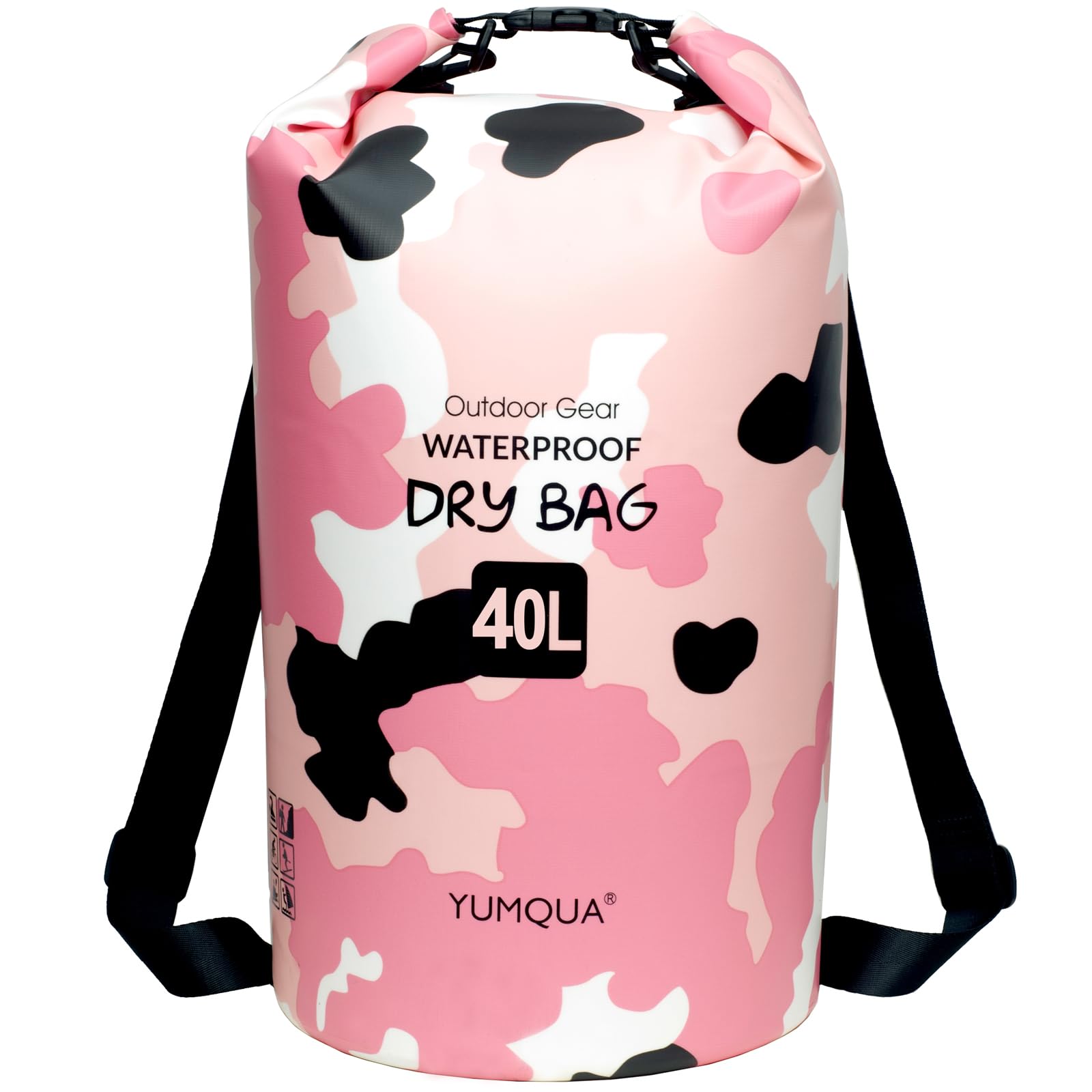 YUMQUA Waterproof Dry Bag Backpack 5L/10L/20L/30L/40L, Roll Top Floating Waterproof Storage Bags for Kayaking, Boating, Swimming, Hiking, Camping and Fishing
