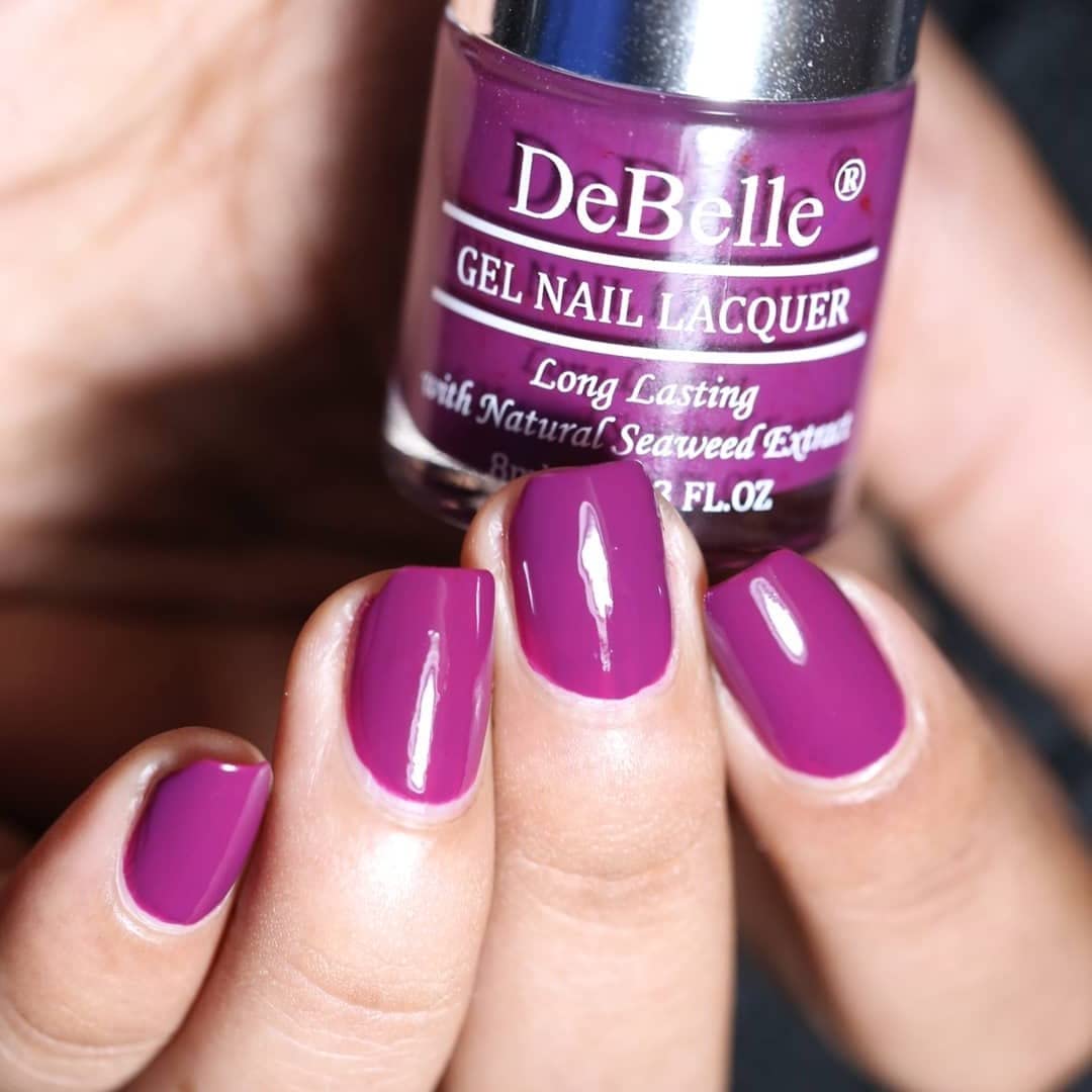 DeBelle Gel Nail Polish Combo Set Of 6 Polaris (Dark Metallic Grey), Luxe lotus (Dark Purple), Daisy Dune (Deep Taupe), Toffee Rose (Choco Brown), Rustique Copper (Rose Gold Copper), Pretty Petunia (Rust Mauve) 48 ml (8 ml Each) 4
