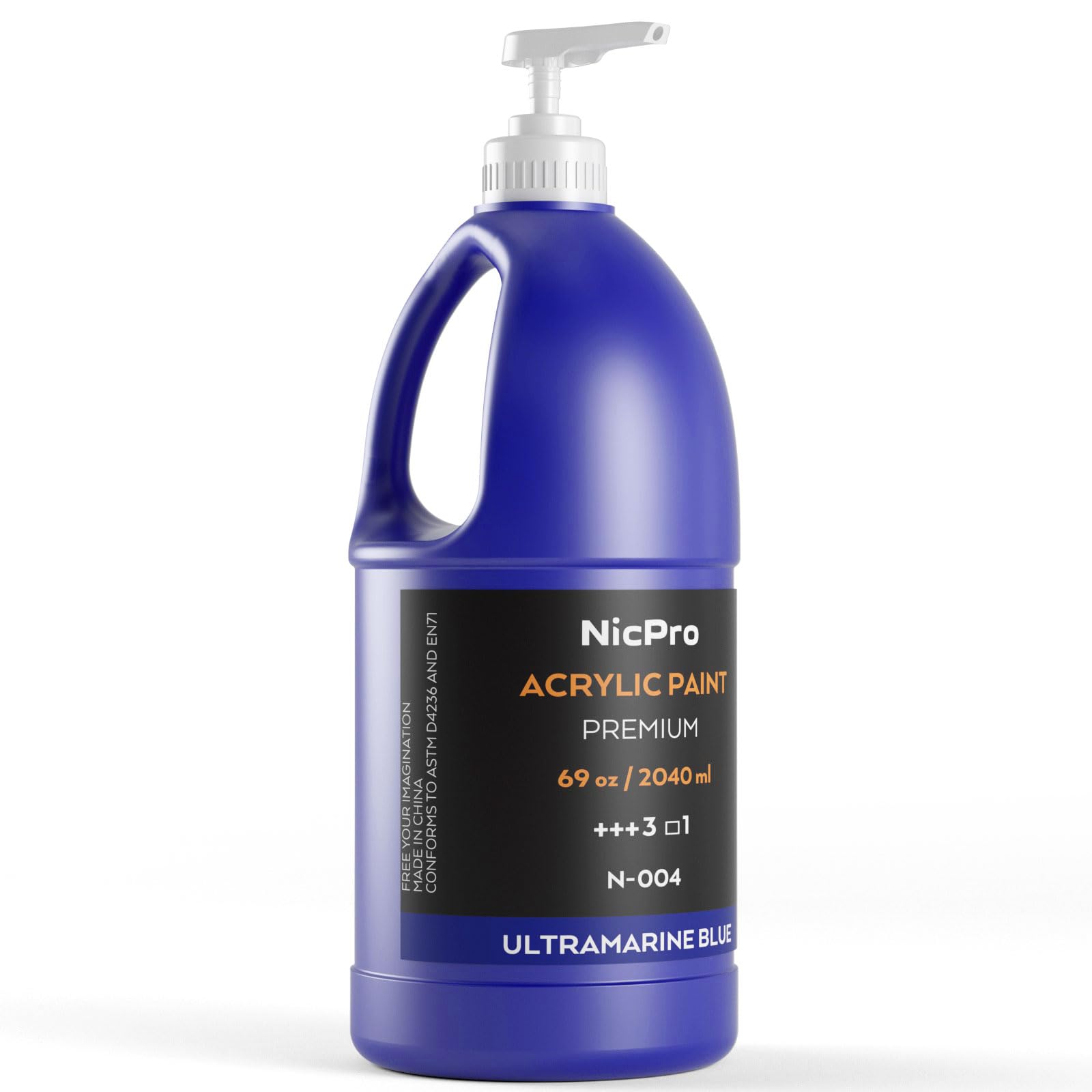 Peinture acrylique bleue 2040 ml pour ateliers créatifs et artisanat pour enfants