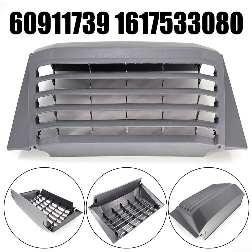 FUBESK Grille d'aération pour siège arrière de voiture pour Boxer, Fiat Ducato, Vauxhall Movano et Relay (à partir de 2006), noir