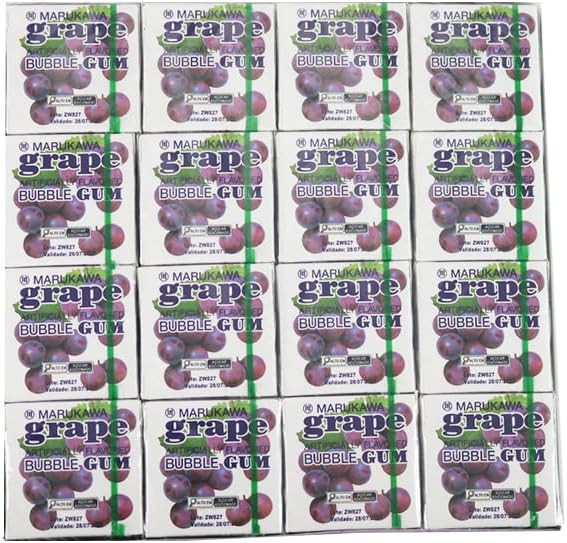 Authentic Japanese Marukawa Grape Flavored Fusen Gum 48 Packs